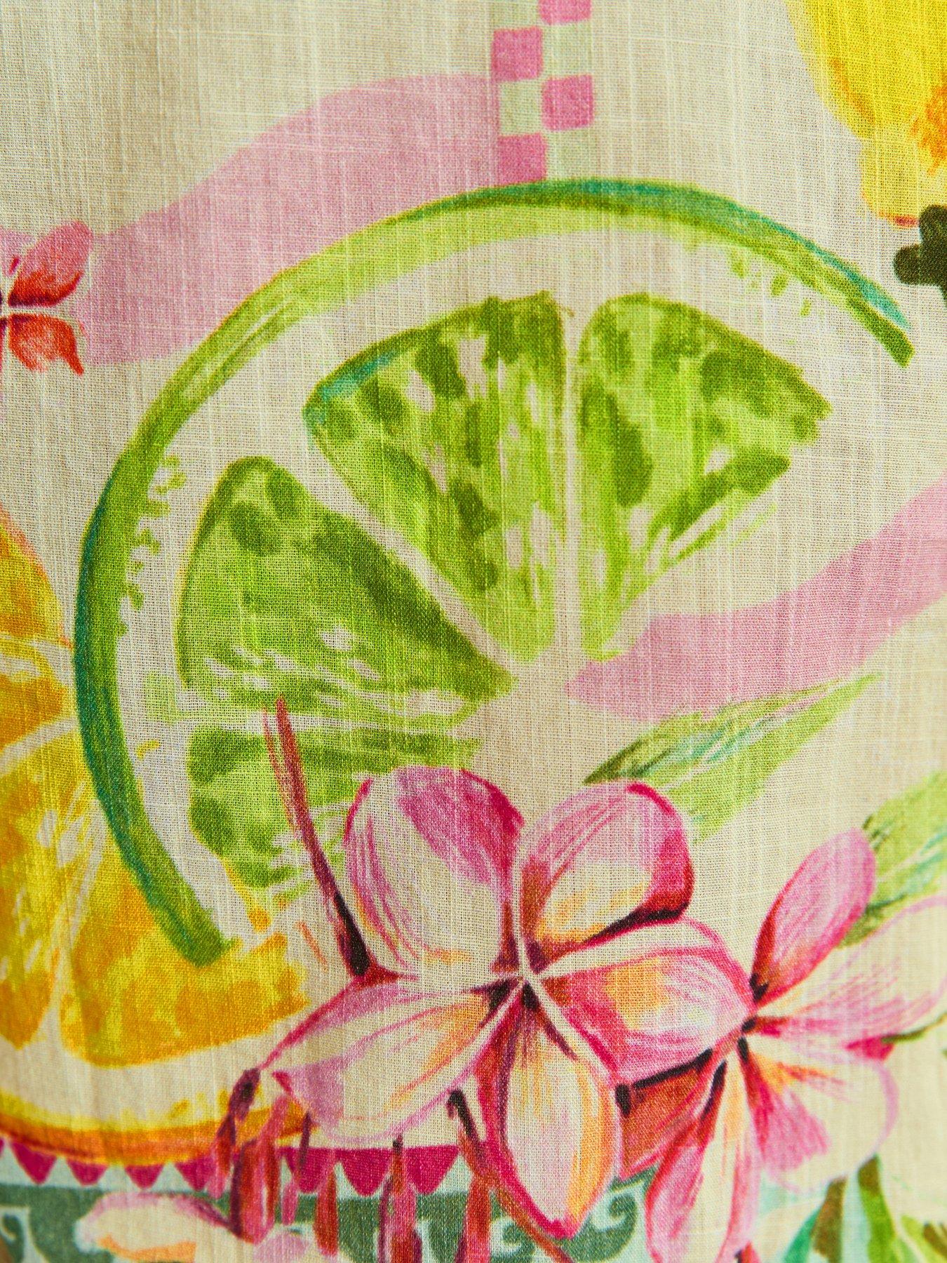 Image 5 of 5 of New Look Multicoloured Fruit Print Co-Ord Shirt - Multi