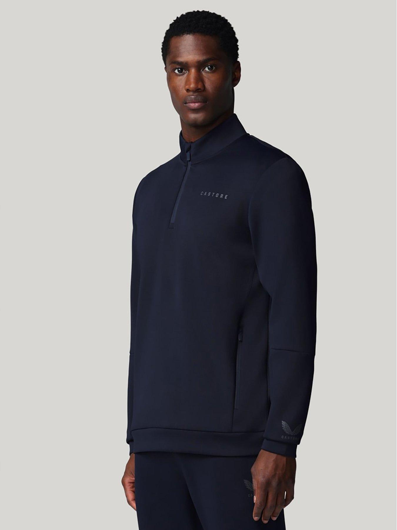 castore-mens-training-flex-14-zip-sweatshirt-navyfront
