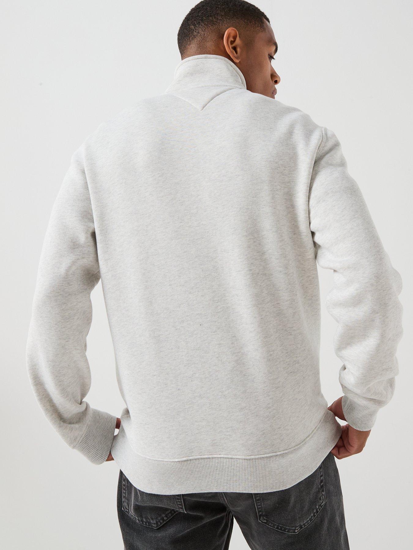 Image 2 of 6 of Tommy Jeans Regular Fleece 1/4 Zip Sweat - Grey