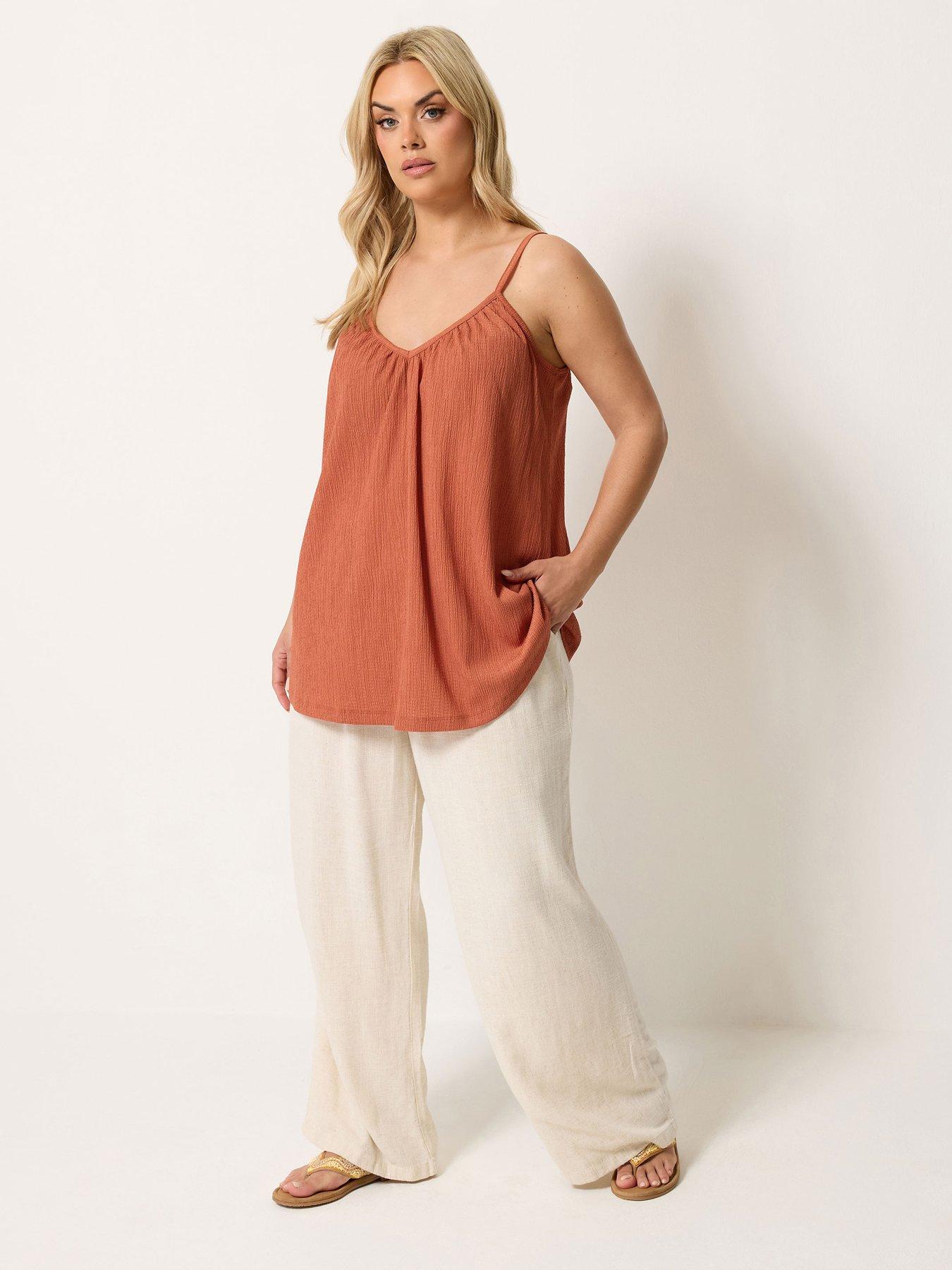 Image 3 of 4 of Yours Curve Gathered Swing Cami Top