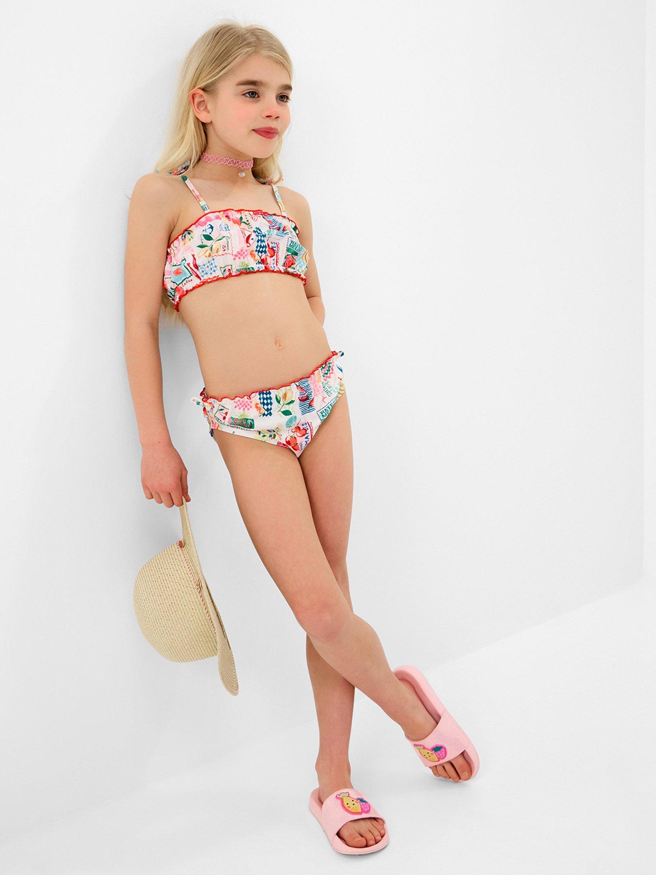 Accessorize Girls Riviera Print Bikini - Multi