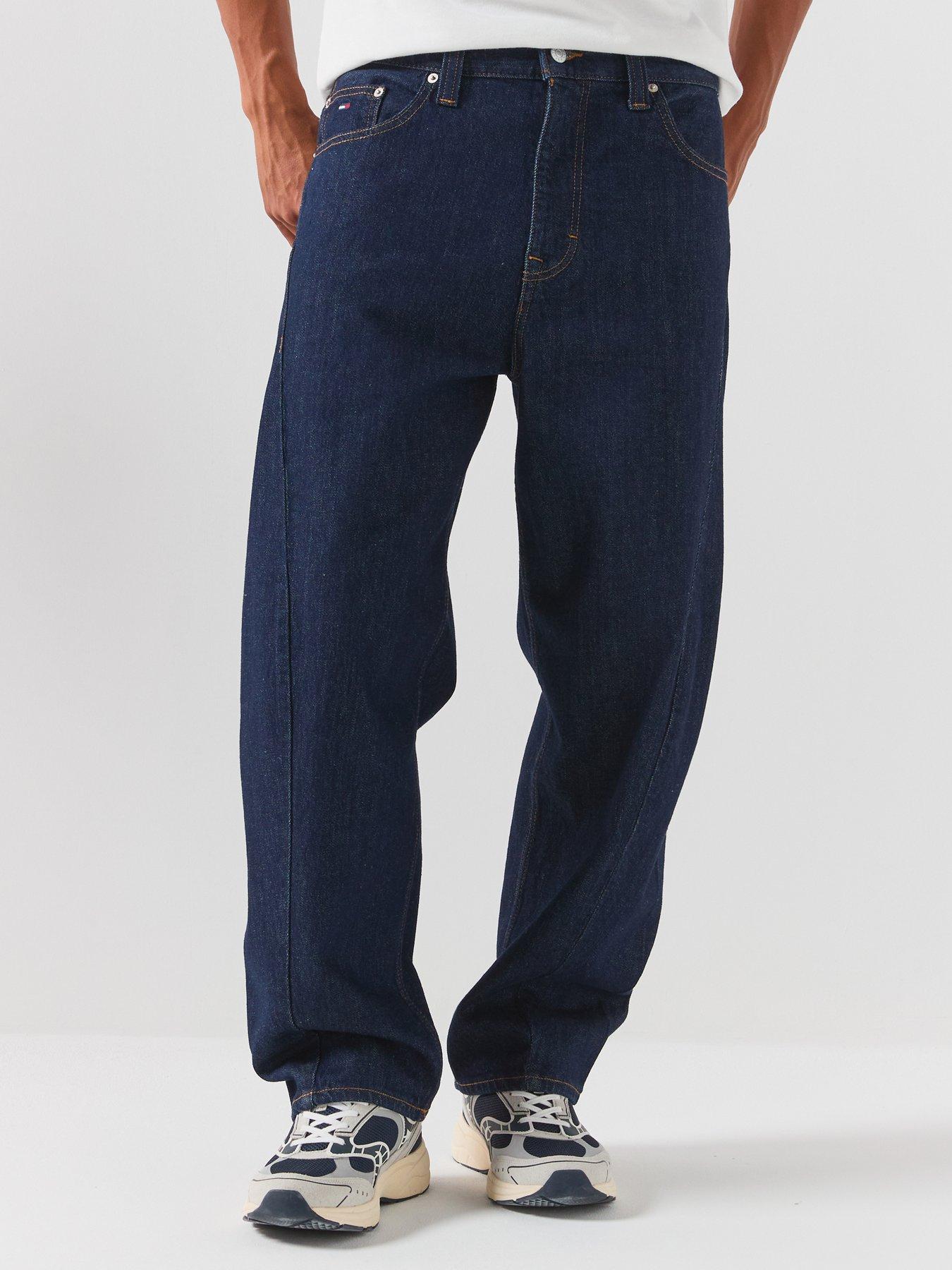 Image 1 of 6 of Tommy Jeans Ashton Barrel Loose Fit Jeans - Denim Dark - Dark Blue