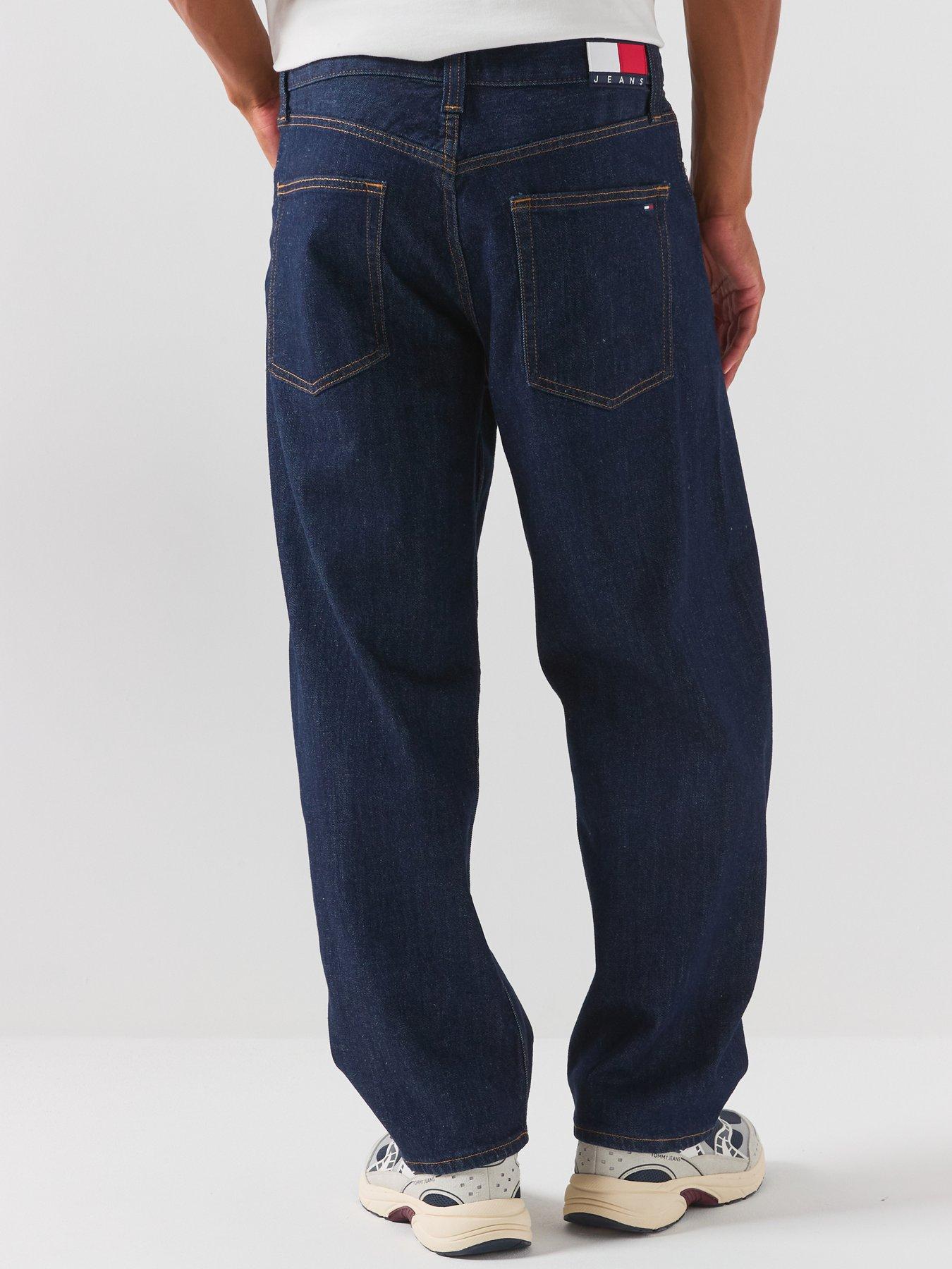Image 2 of 6 of Tommy Jeans Ashton Barrel Loose Fit Jeans - Denim Dark - Dark Blue