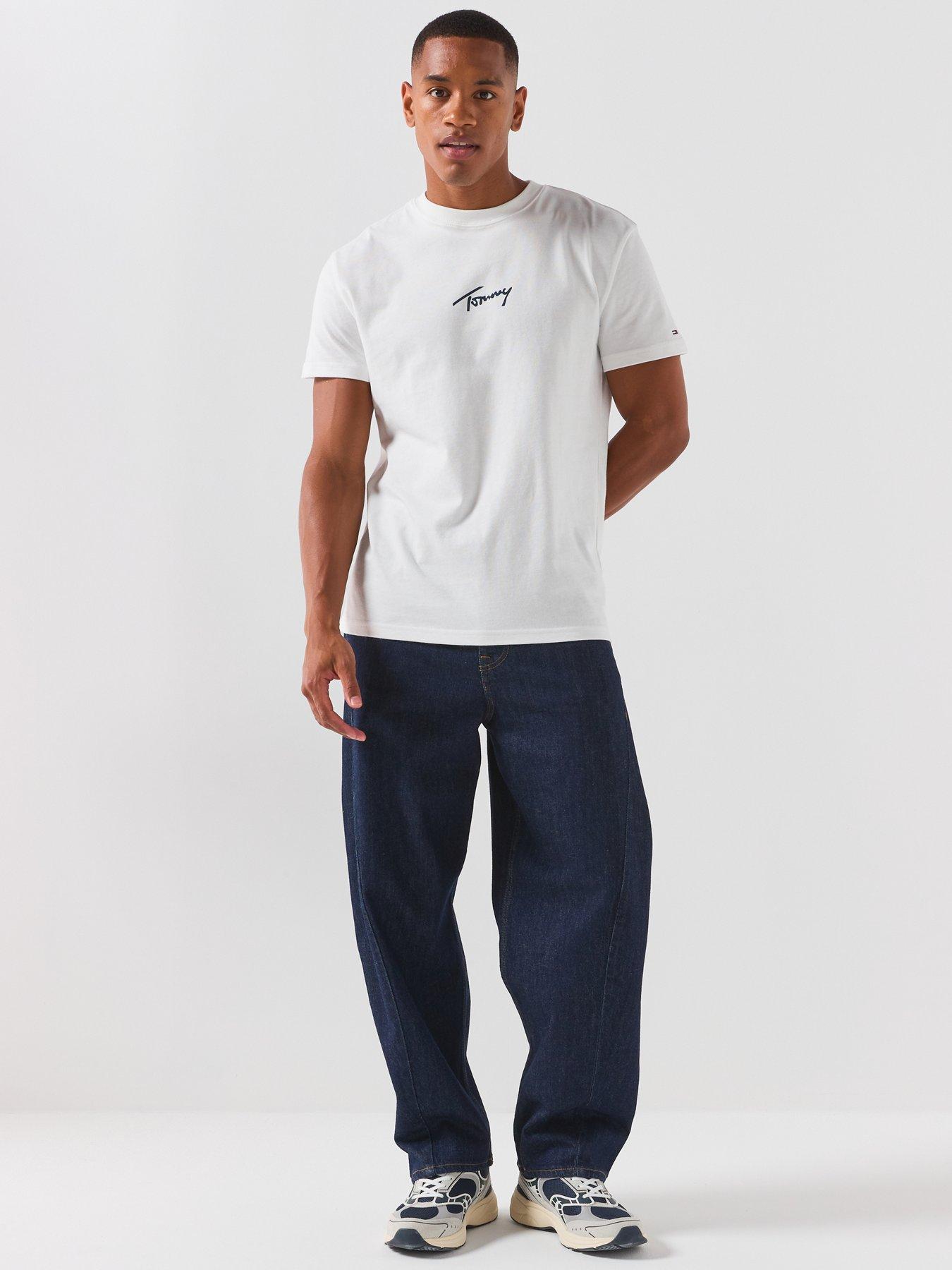 Image 3 of 6 of Tommy Jeans Ashton Barrel Loose Fit Jeans - Denim Dark - Dark Blue