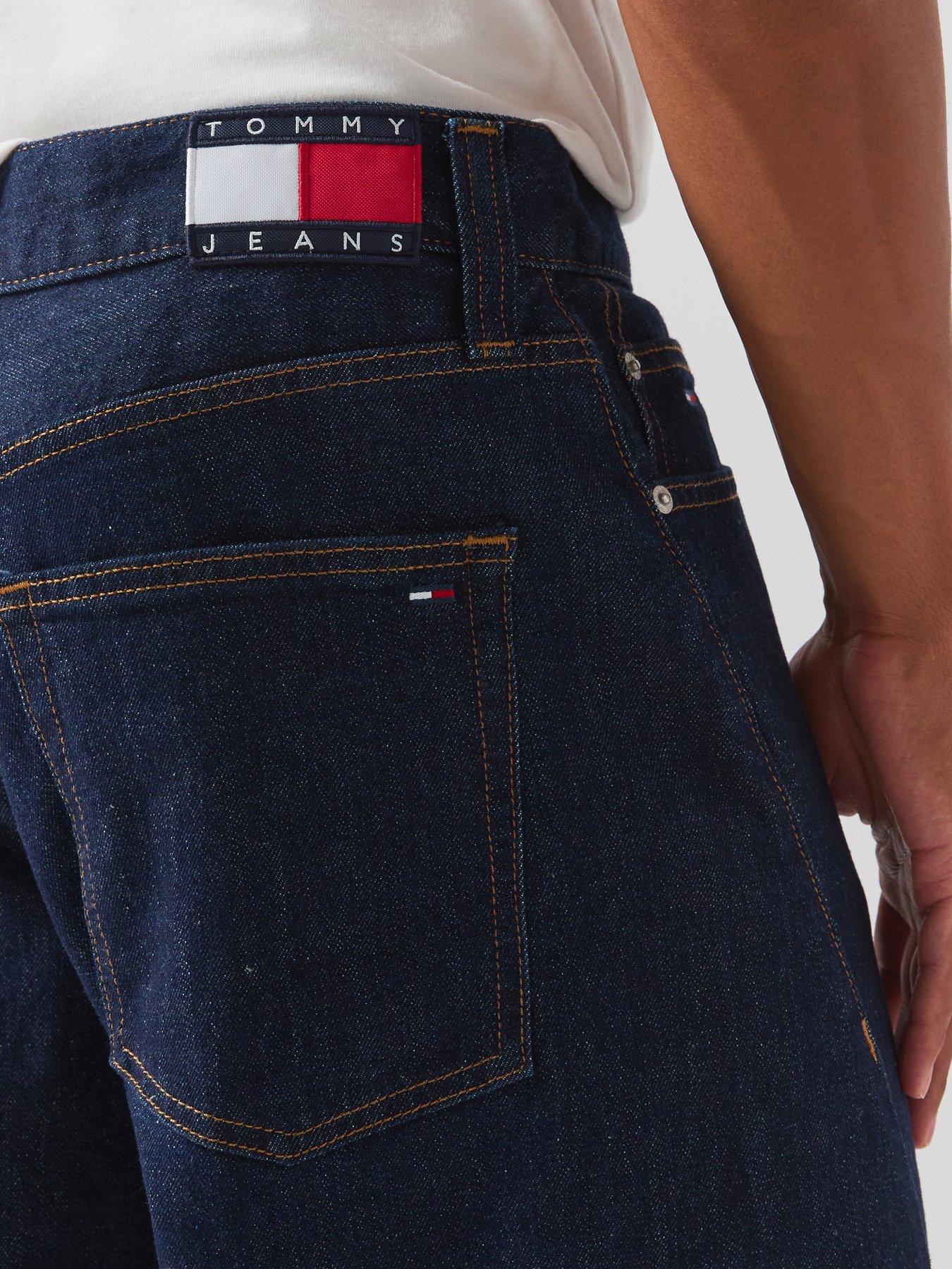 Image 4 of 6 of Tommy Jeans Ashton Barrel Loose Fit Jeans - Denim Dark - Dark Blue