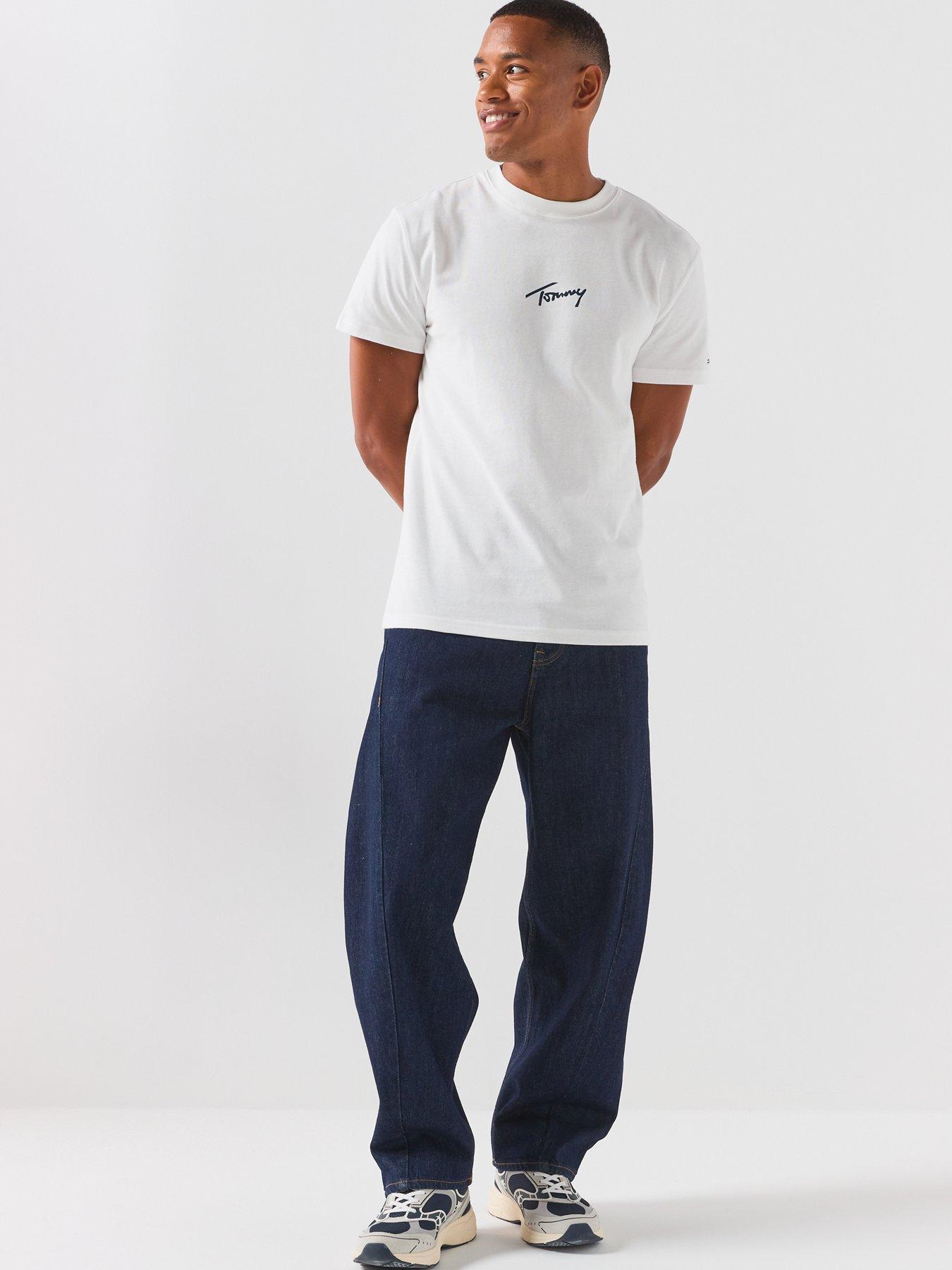 Image 6 of 6 of Tommy Jeans Ashton Barrel Loose Fit Jeans - Denim Dark - Dark Blue