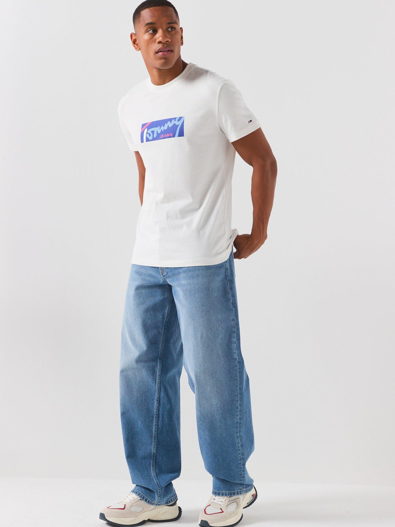 Image 3 of 6 of Tommy Jeans Jaimie Loose Straight Fit Jeans - Denim Medium - Dark Blue