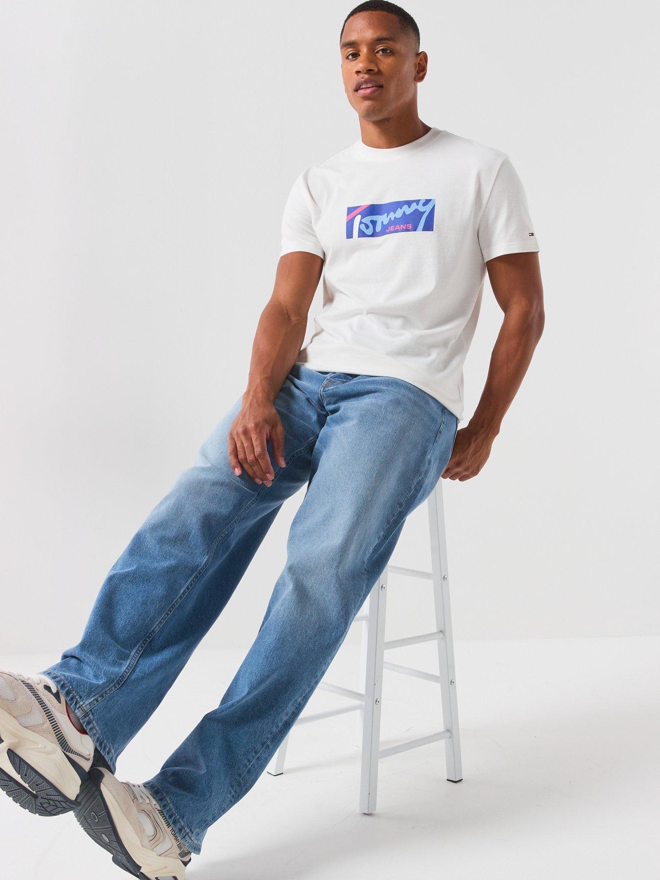 Image 5 of 6 of Tommy Jeans Jaimie Loose Straight Fit Jeans - Denim Medium - Dark Blue