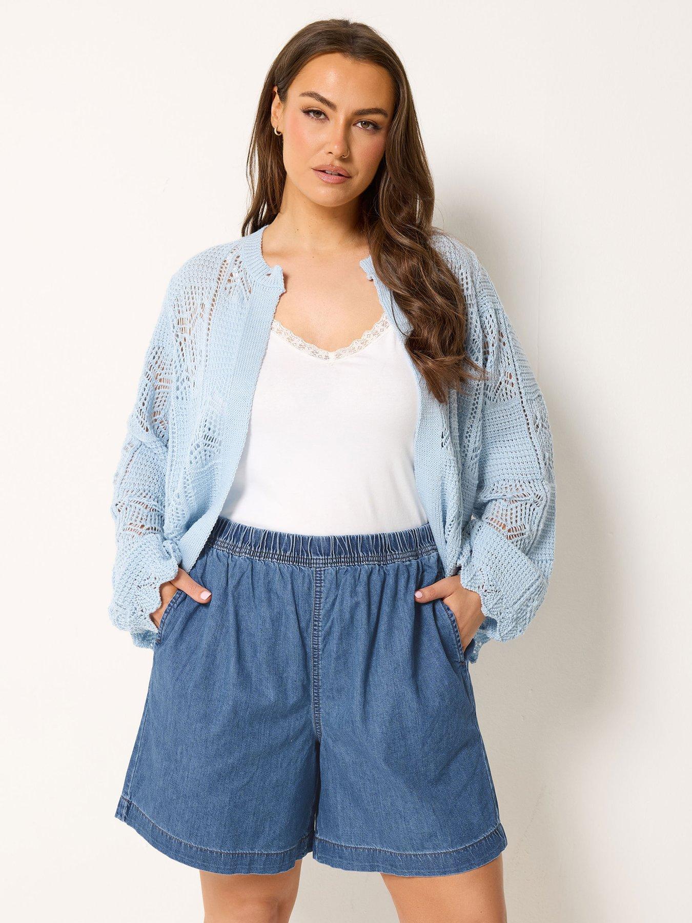 Yours Curve Casual Denim Shorts