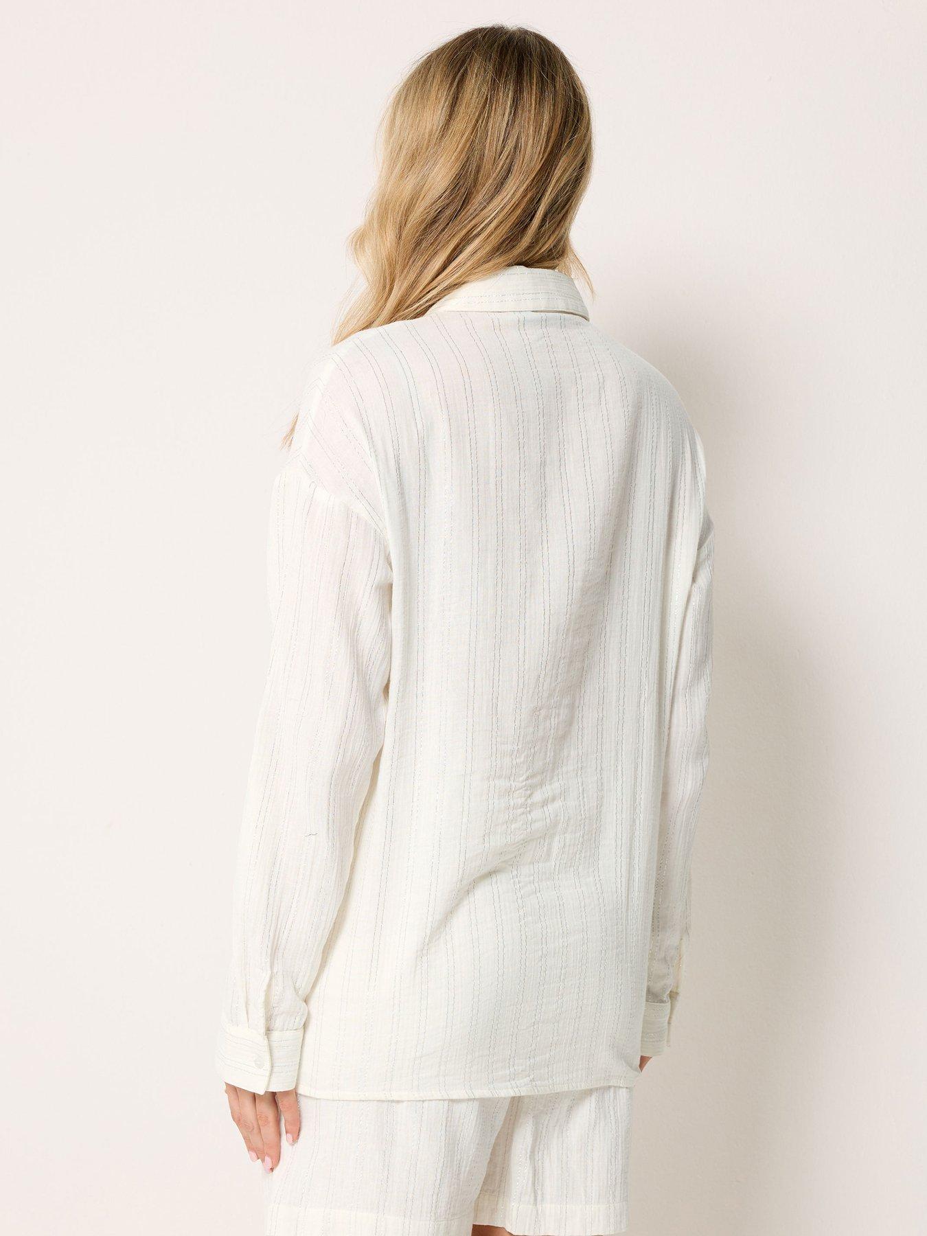 Image 2 of 4 of Long Tall Sally Tall Lurex Relaxed Shirt