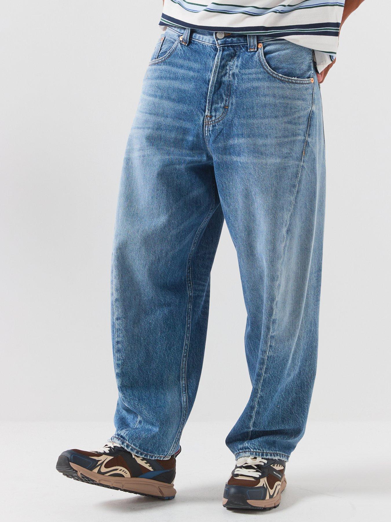 Image 1 of 6 of Tommy Jeans Ashton Barrel Loose Fit Jeans - Light Blue