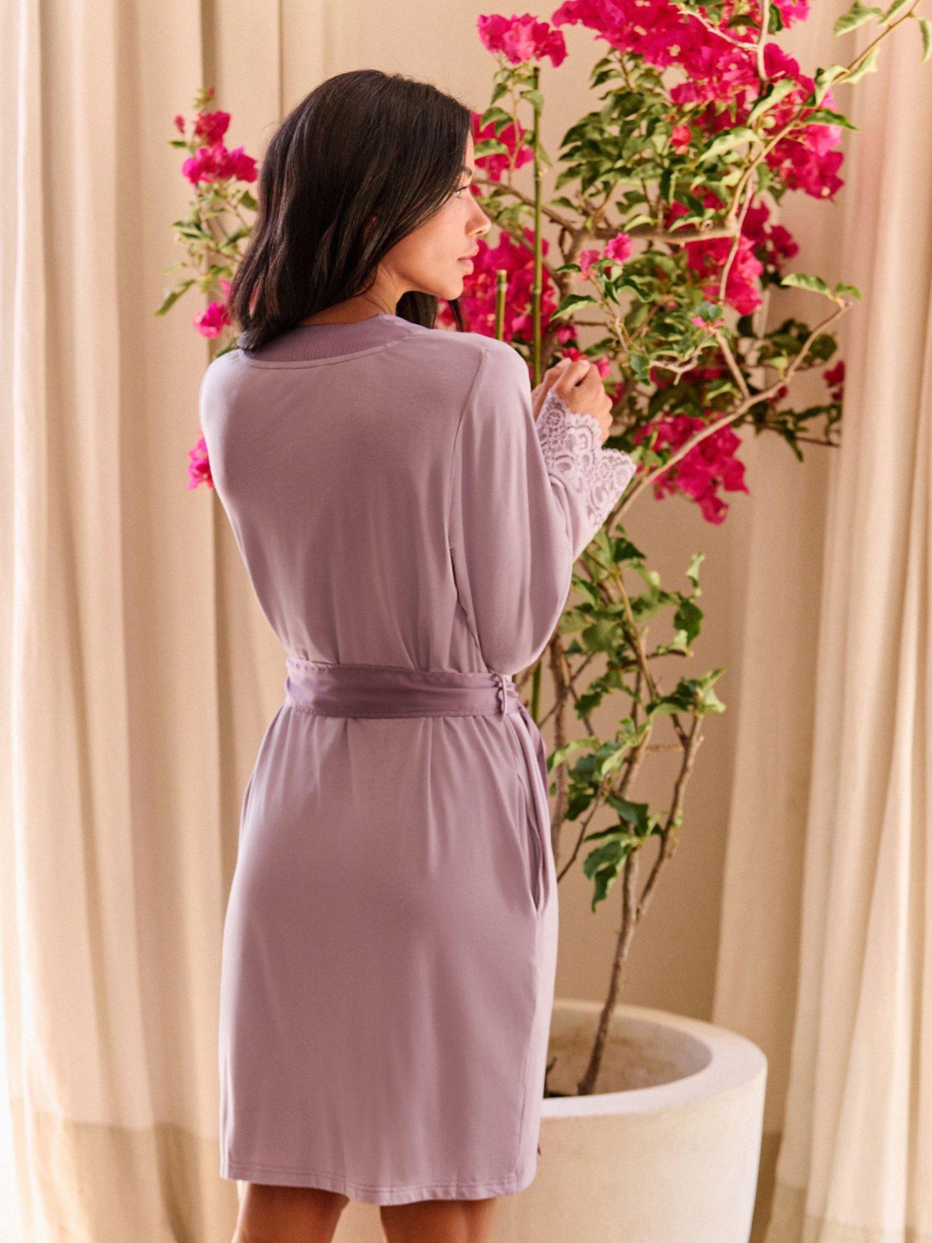 Image 2 of 7 of B By Ted Baker Modal Lace Trim - Mink