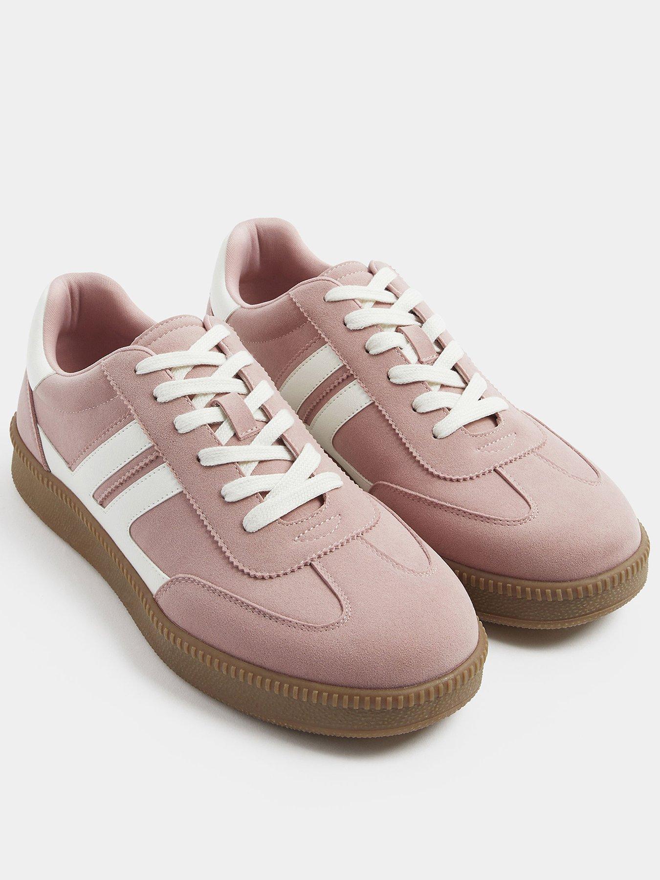 Yours Wide Fit Side Panelling Lace Up Trainer