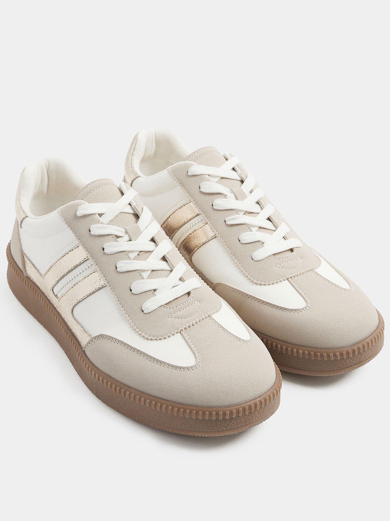 Yours Wide Fit Side Panelling Lace Up Trainer