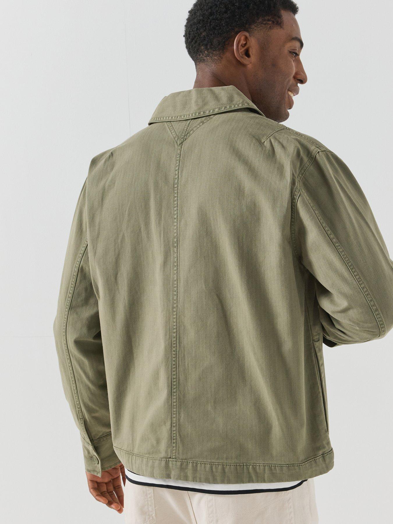 Image 2 of 6 of Tommy Jeans Mens Essentials Pocket Overshirt - Green
