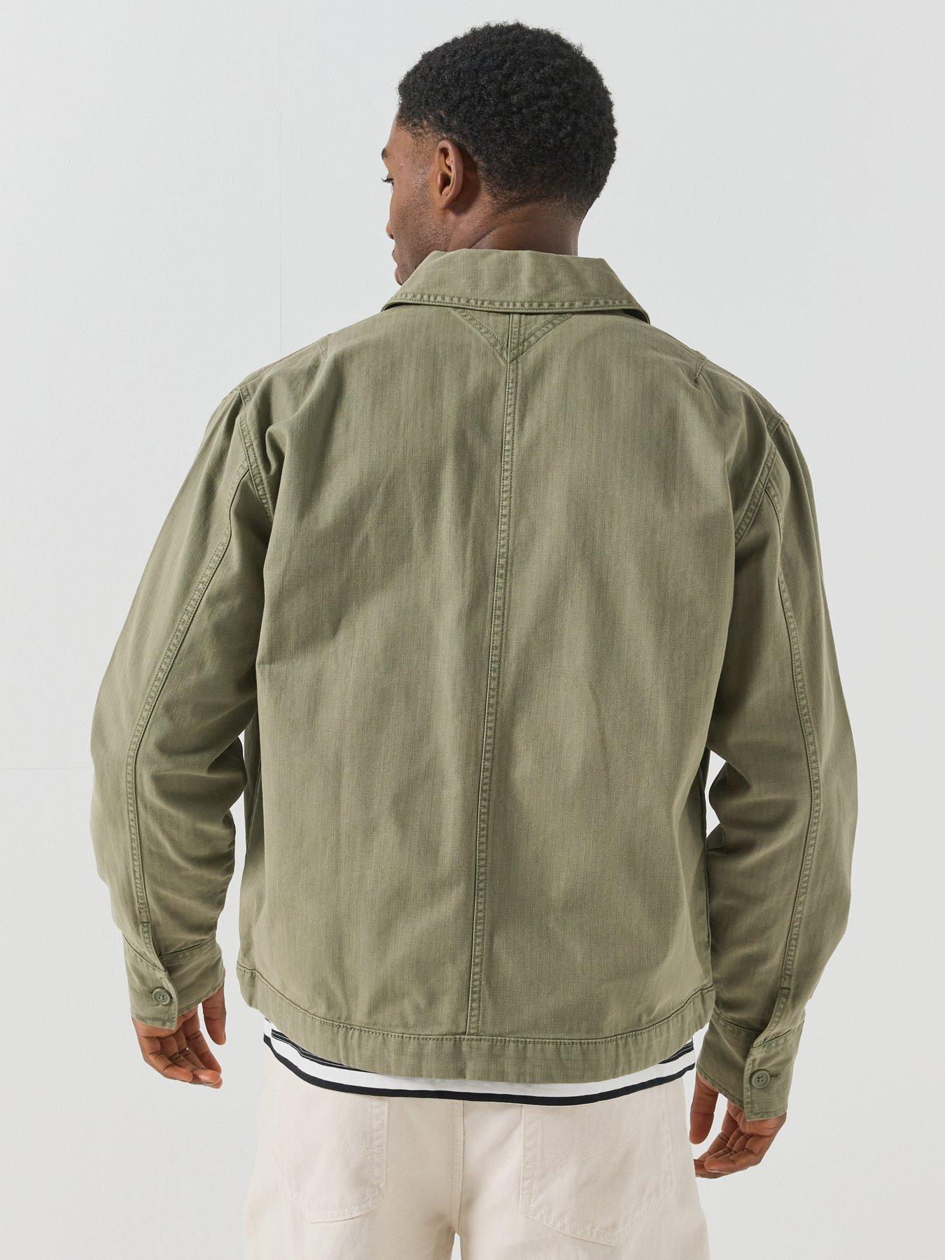 Image 6 of 6 of Tommy Jeans Mens Essentials Pocket Overshirt - Green