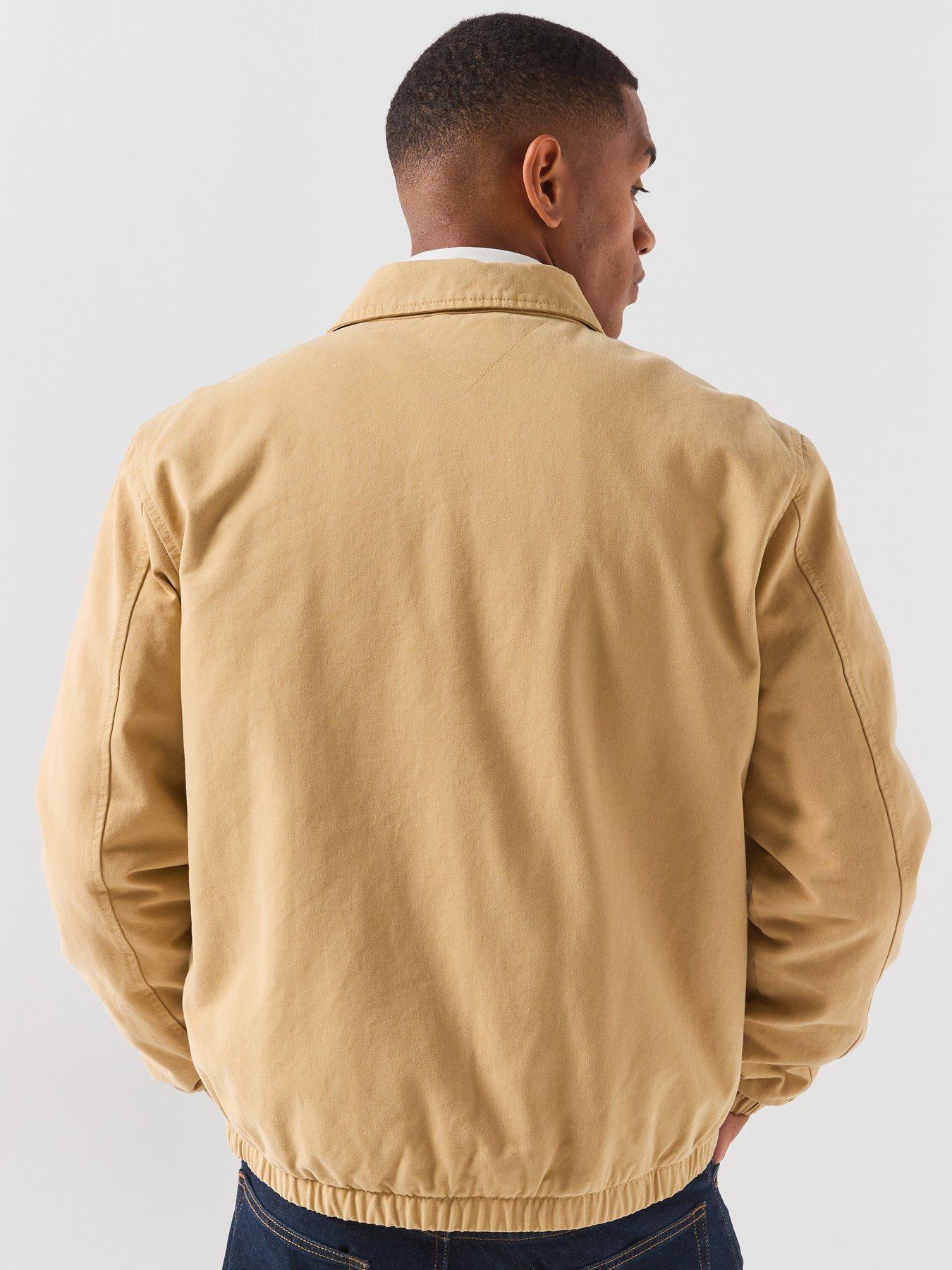 Image 2 of 6 of Tommy Jeans Logo Padded Zip-Through&nbsp;Jacket - Sandy Beige