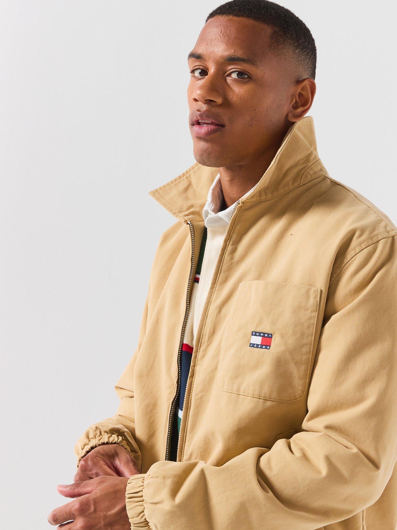 Image 6 of 6 of Tommy Jeans Logo Padded Zip-Through&nbsp;Jacket - Sandy Beige