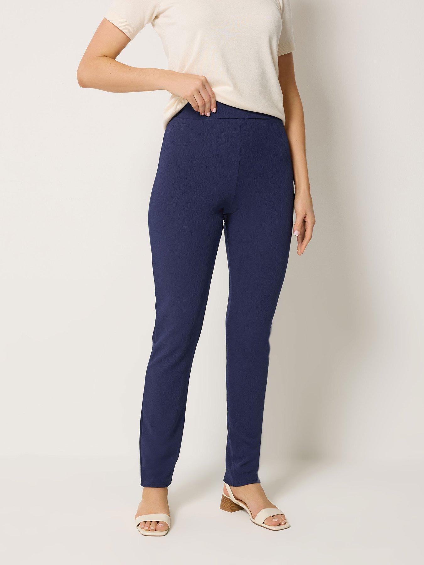 Image 1 of 5 of Long Tall Sally Slim Leg Trouser 36" - Blue