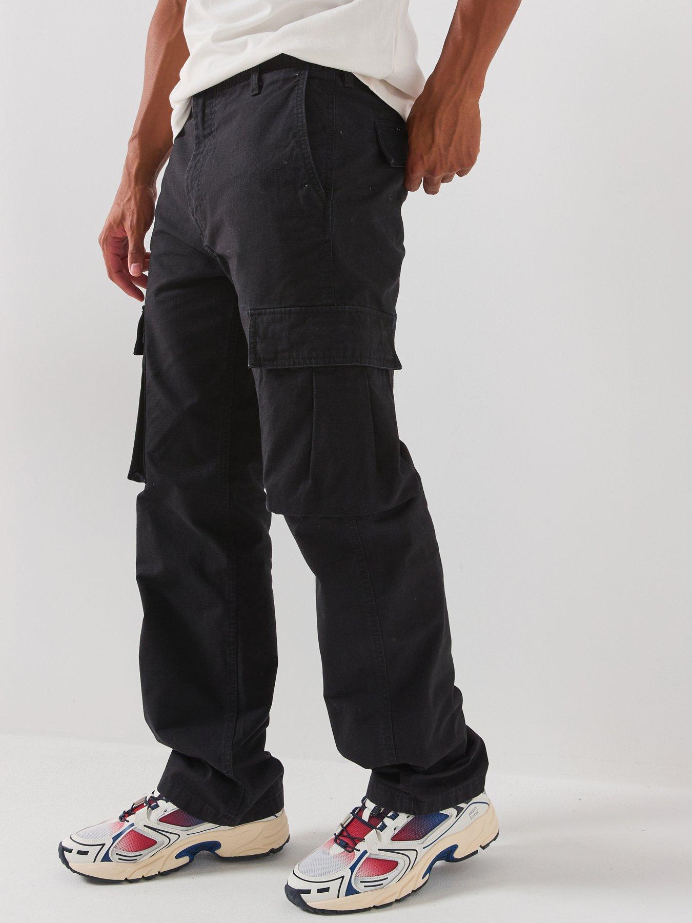 Image 1 of 6 of Tommy Jeans Otis Canvas Cargo Trousers - Black