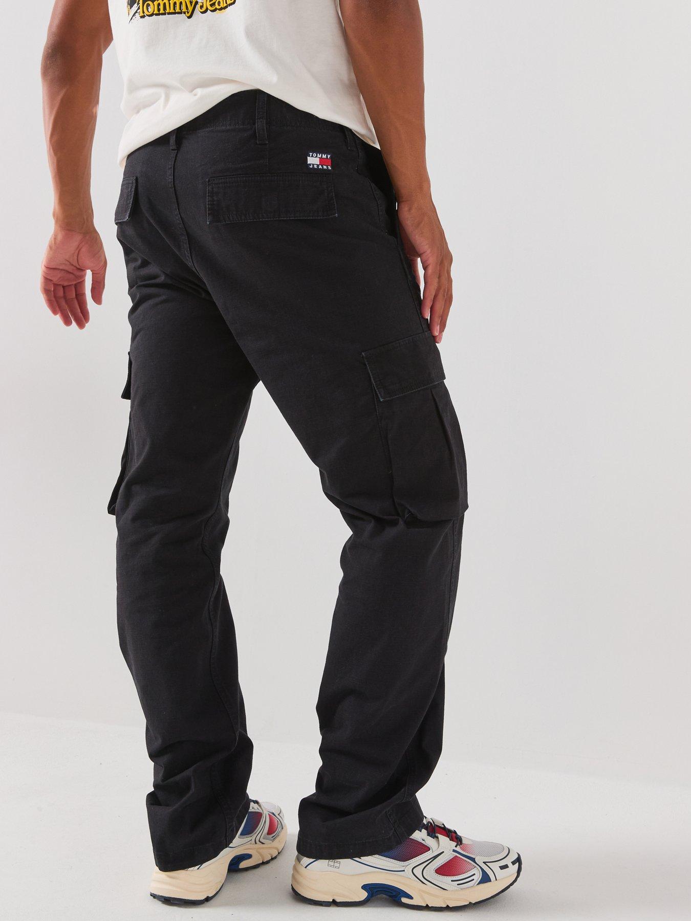 Image 2 of 6 of Tommy Jeans Otis Canvas Cargo Trousers - Black