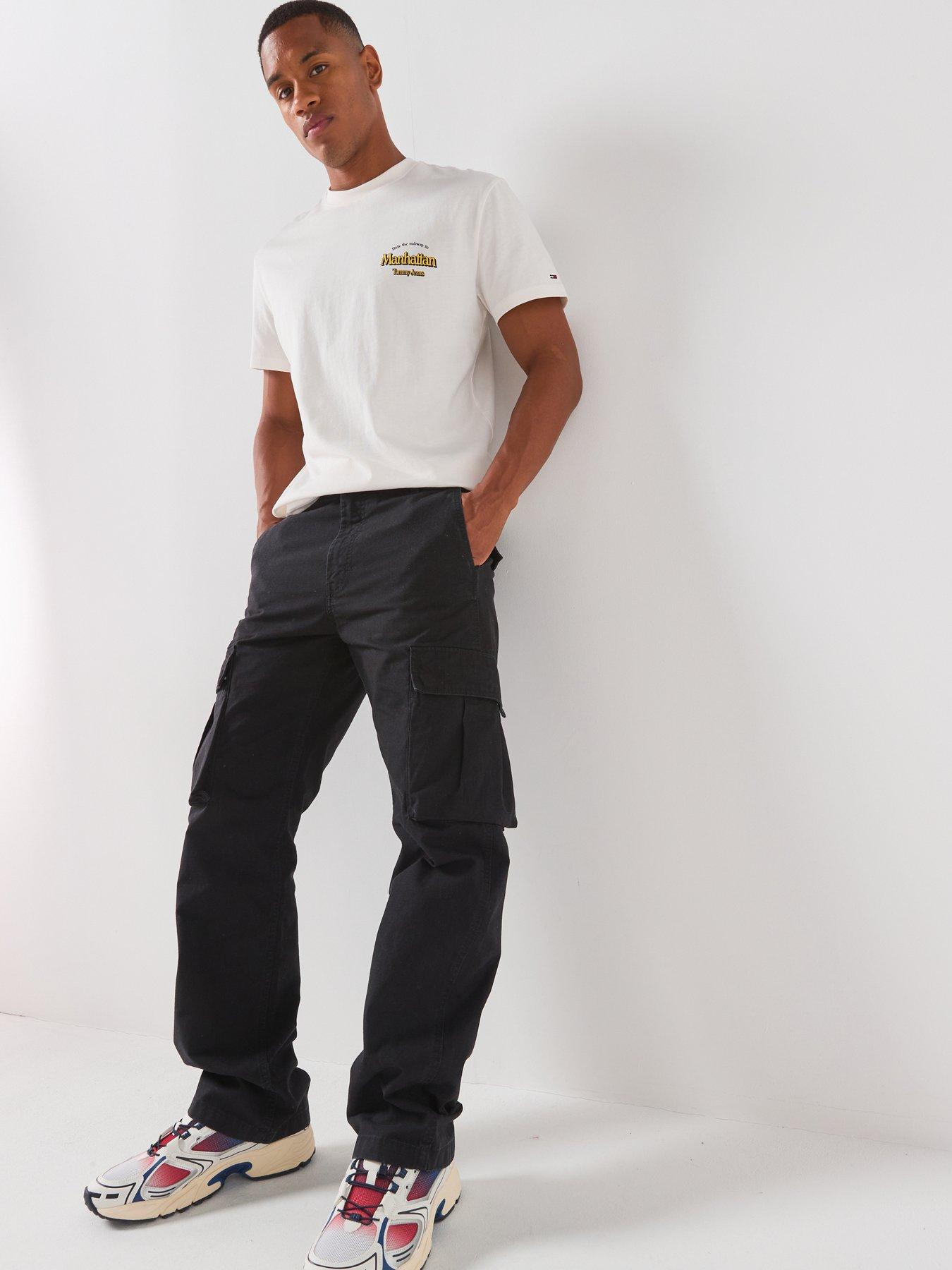 Image 5 of 6 of Tommy Jeans Otis Canvas Cargo Trousers - Black