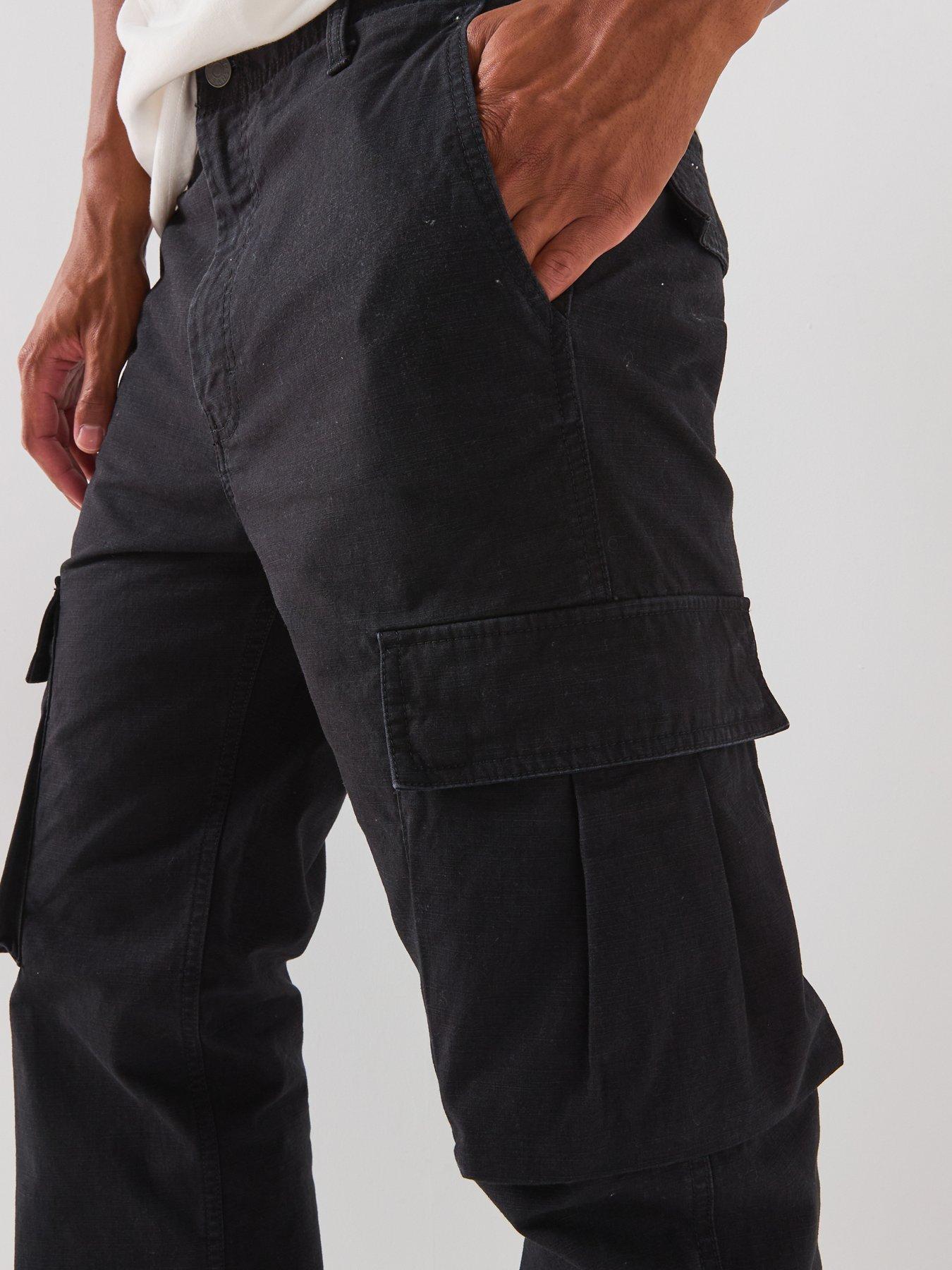 Image 6 of 6 of Tommy Jeans Otis Canvas Cargo Trousers - Black