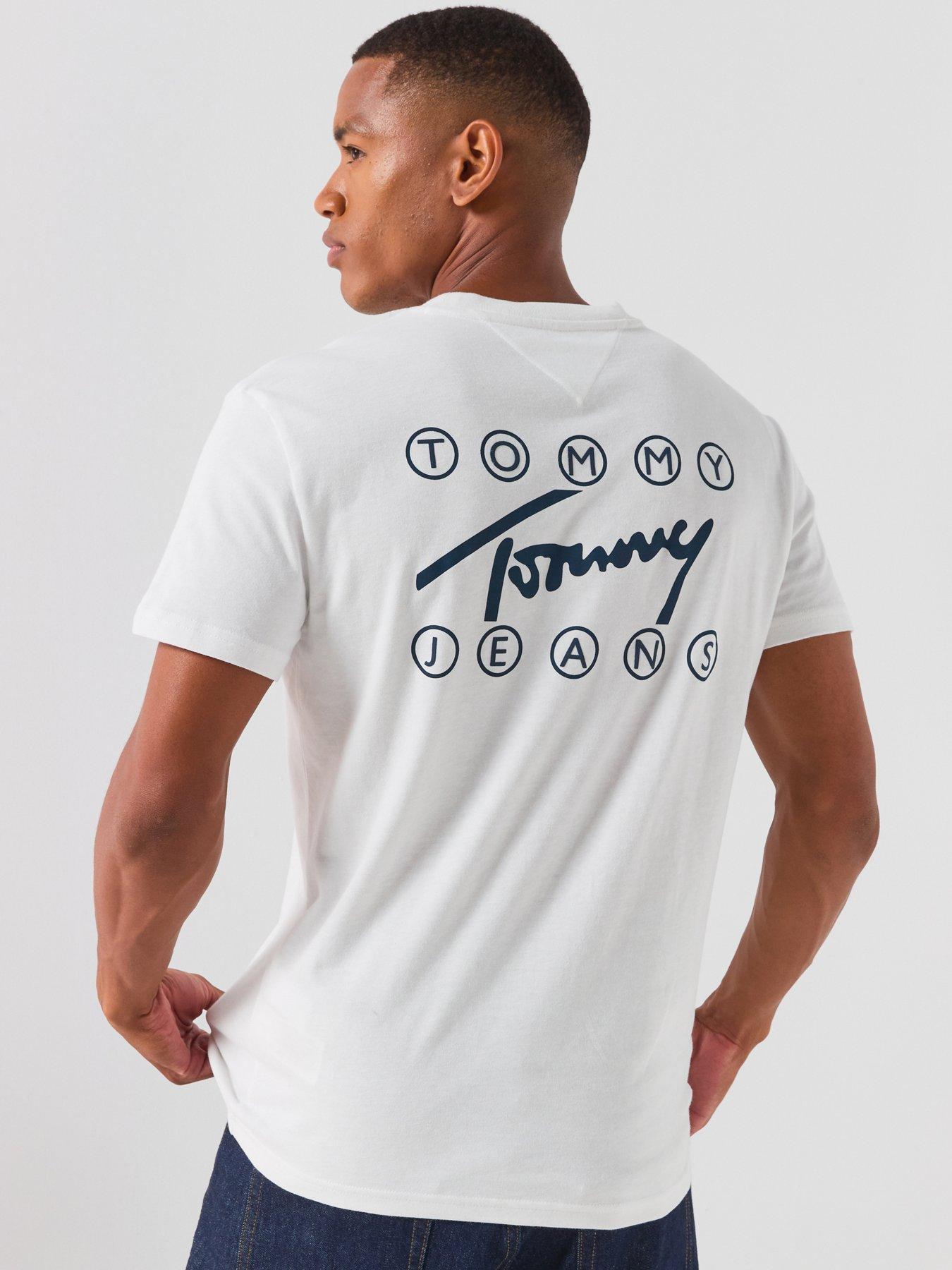 Tommy Jeans Regular Signature Play Back Graphic T-Shirt - White