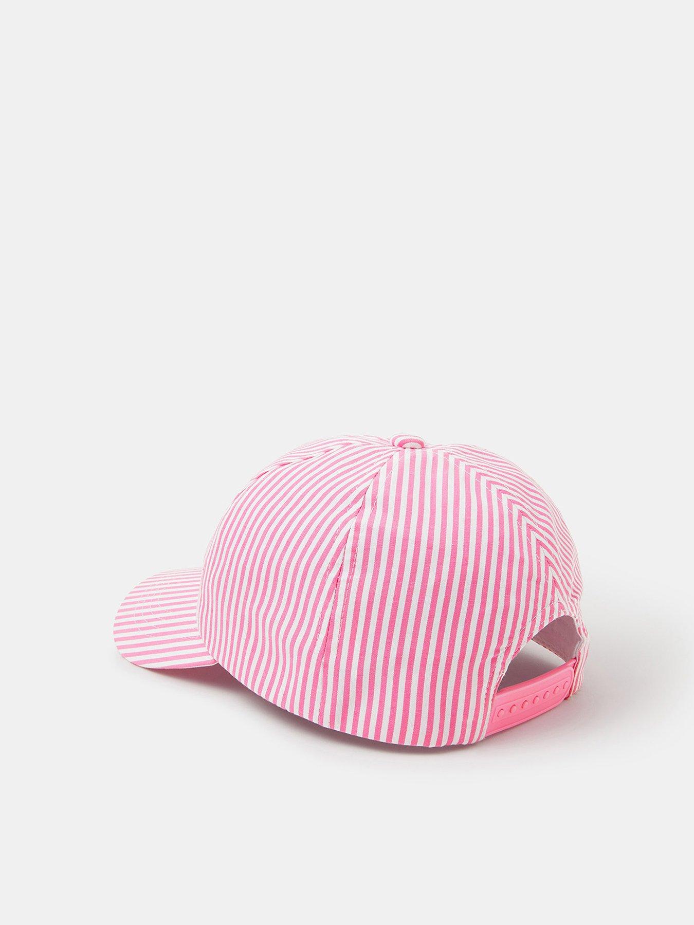 Image 2 of 3 of Accessorize Girls Cherry Stripe Cap - Pink
