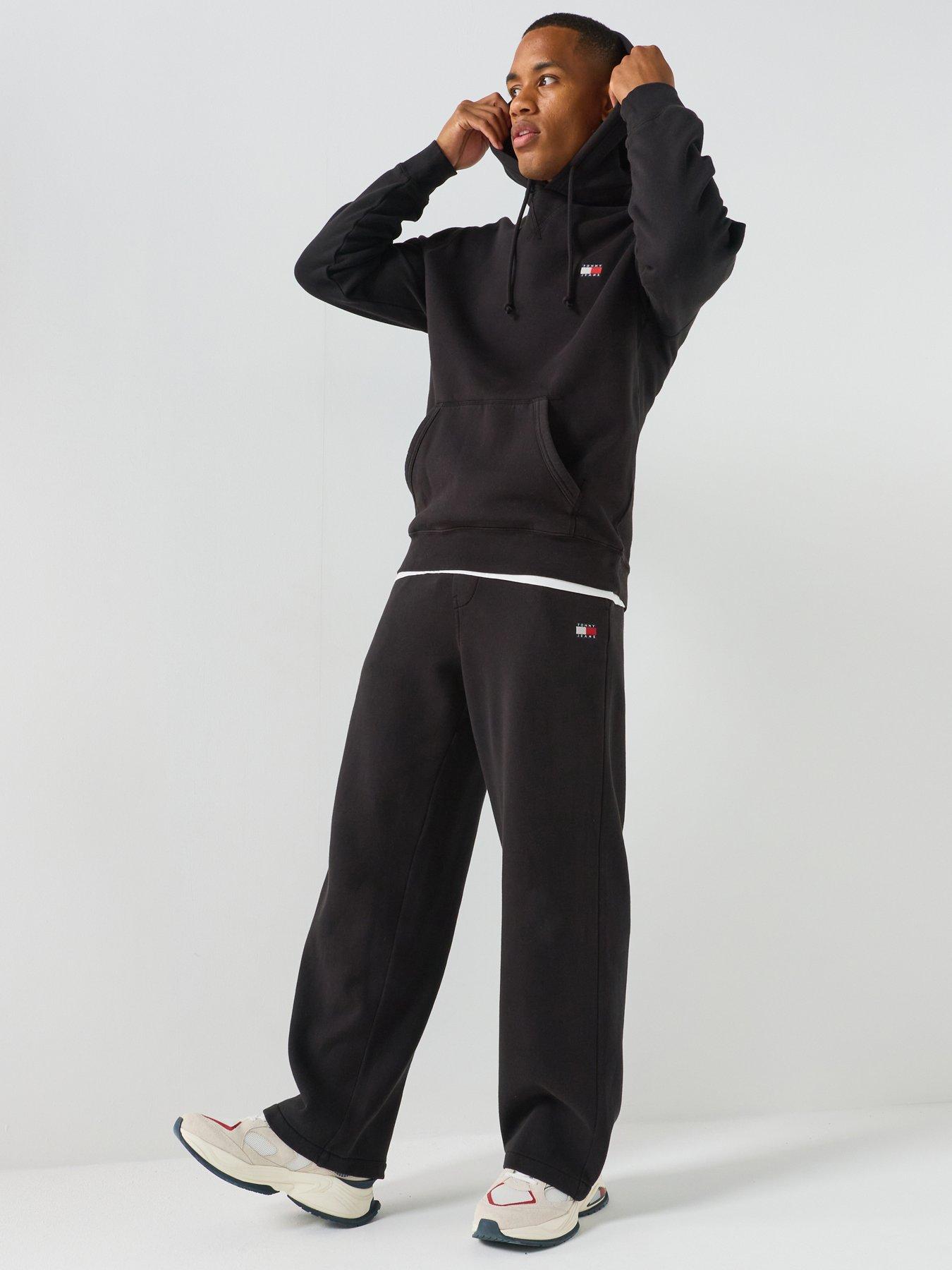 Tommy Jeans Regular Badge Hoodie  - Black
