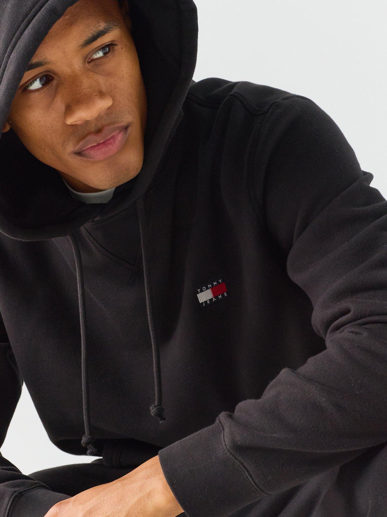 Image 4 of 6 of Tommy Jeans Regular Badge Hoodie &nbsp;- Black
