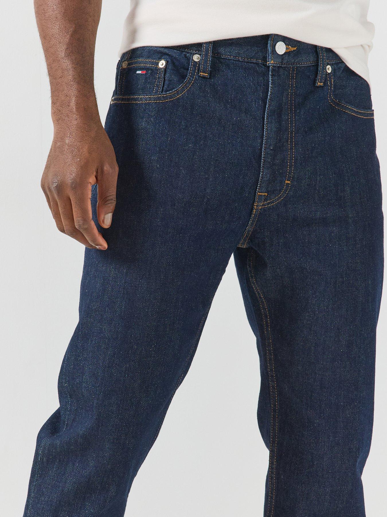 Image 5 of 6 of Tommy Jeans Ryan Slim Straight Jean - Dark Wash - Dark Blue