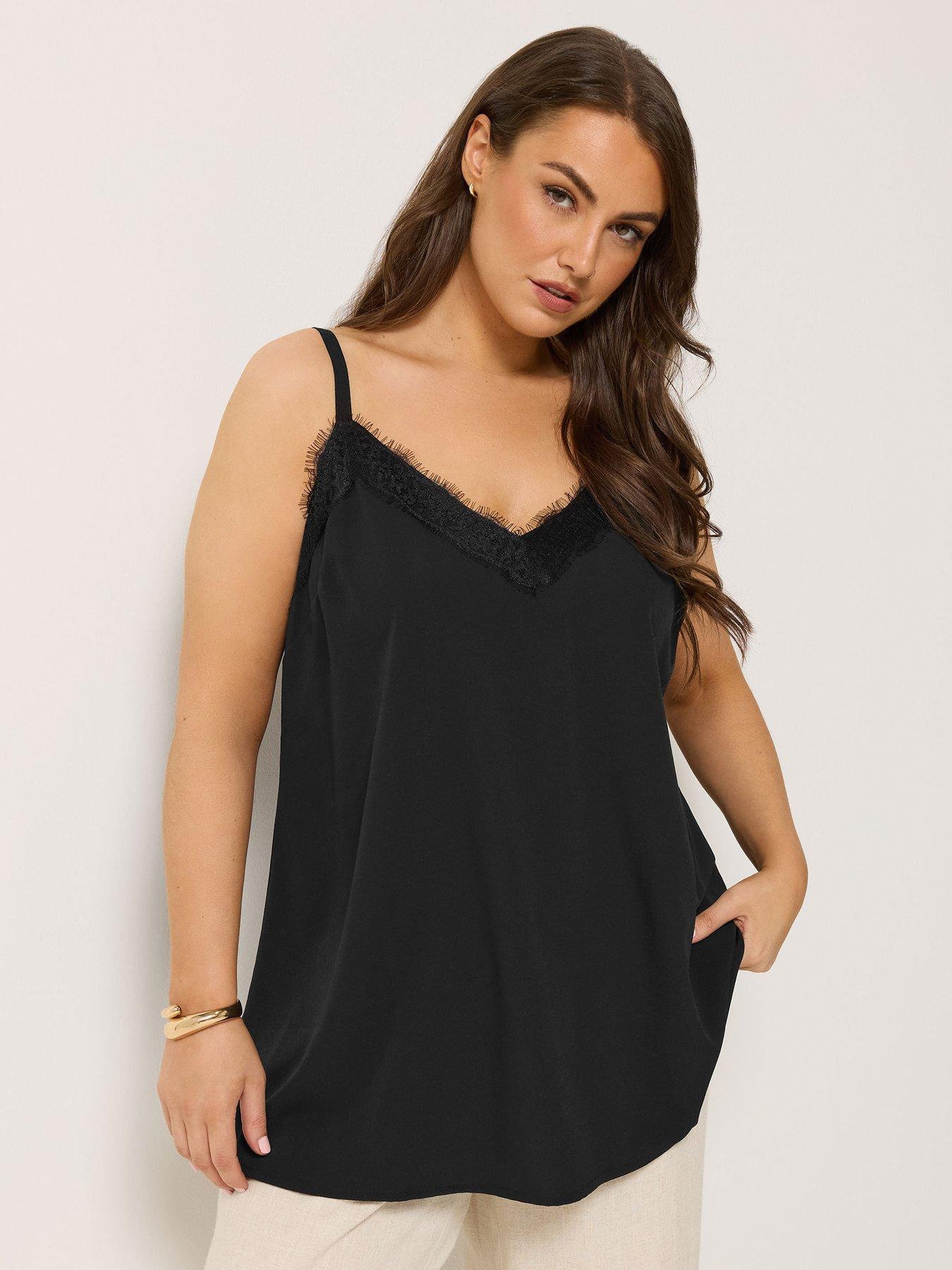 Yours Curve Lace Insert Detail Cami