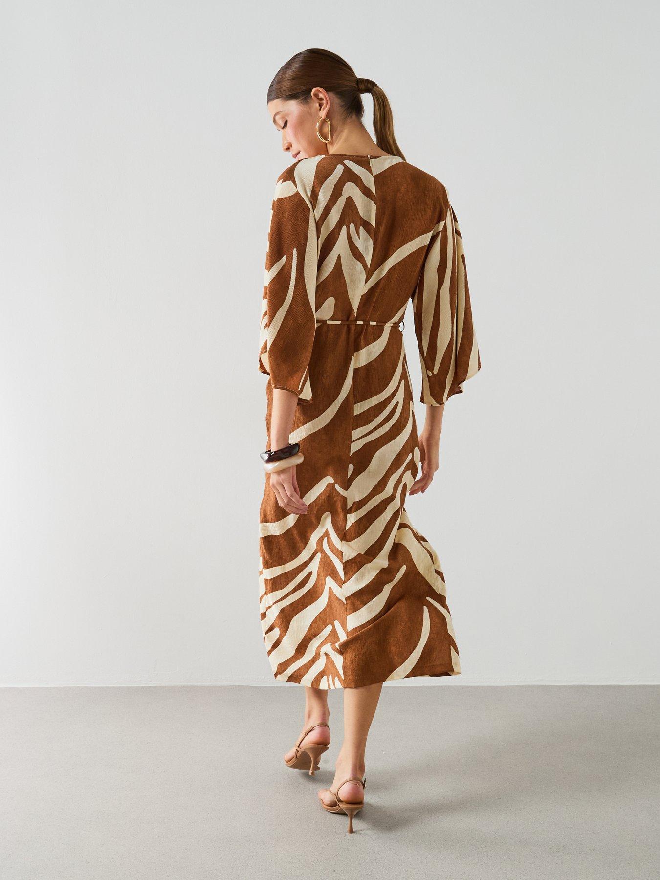 Image 2 of 6 of Mango Dress Karla - Brown