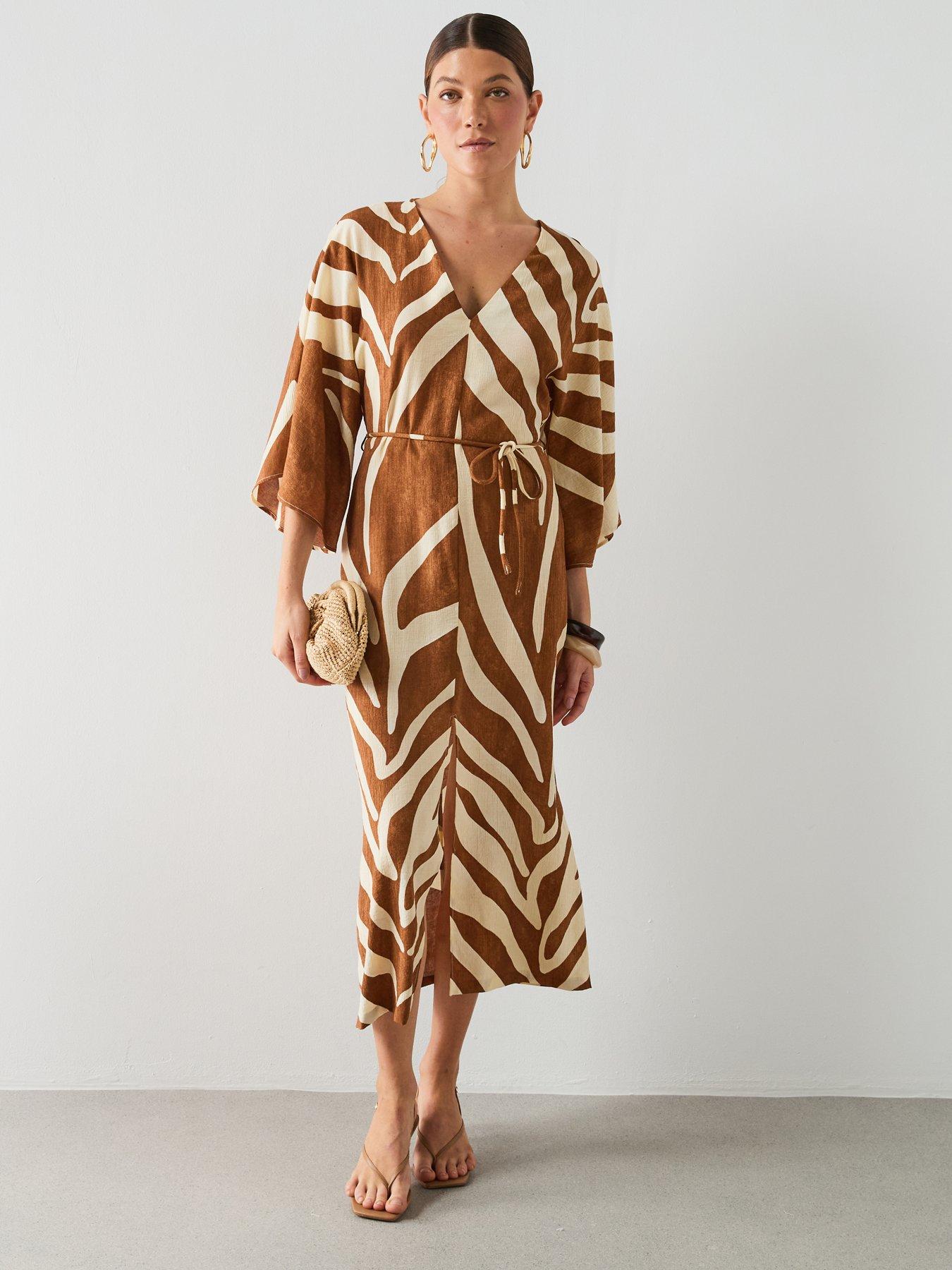 Image 3 of 6 of Mango Dress Karla - Brown