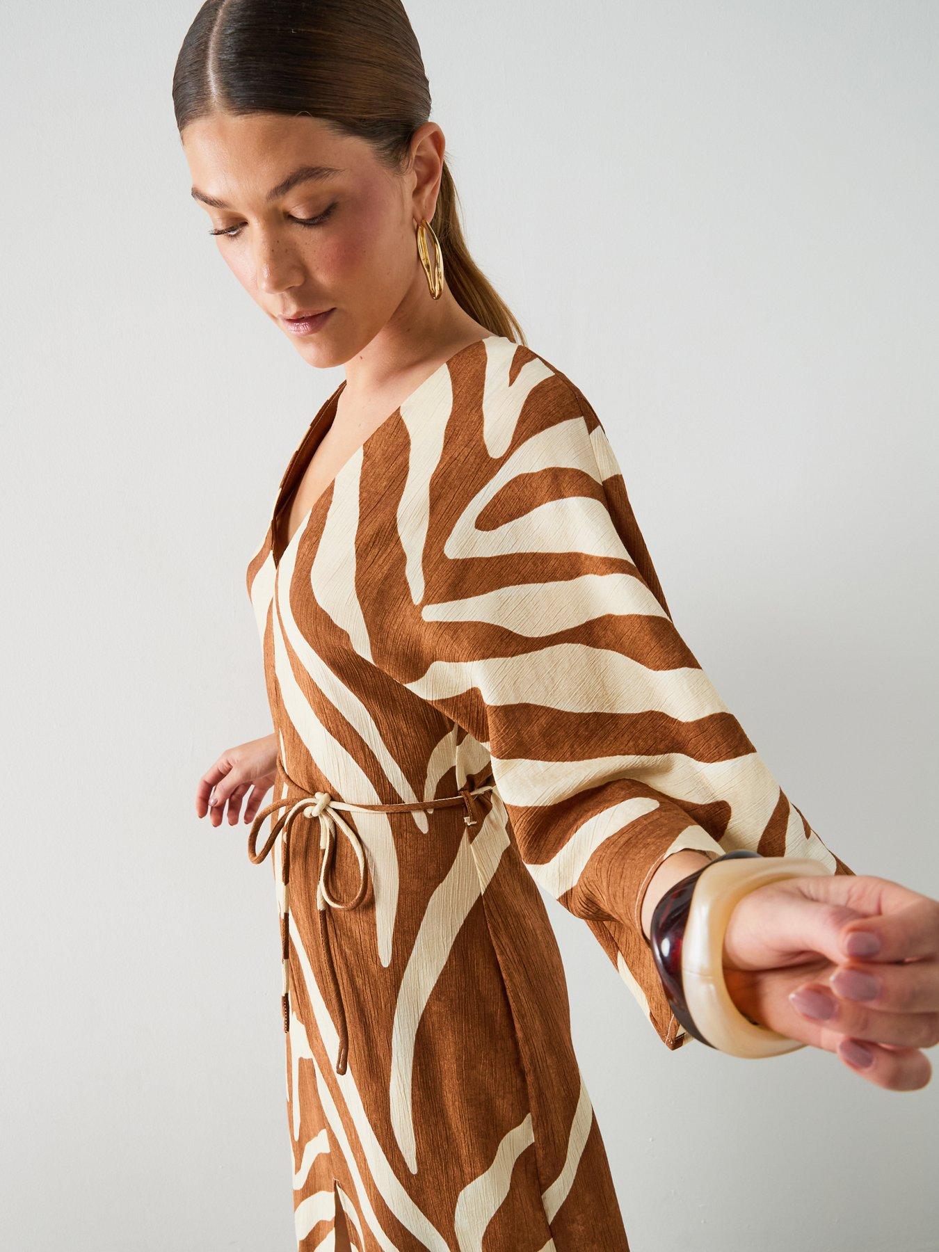 Image 4 of 6 of Mango Dress Karla - Brown