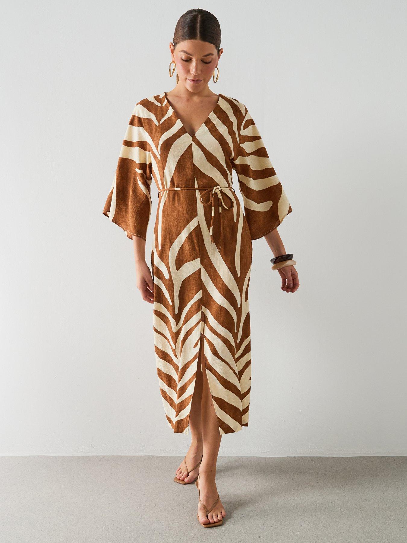 Image 5 of 6 of Mango Dress Karla - Brown