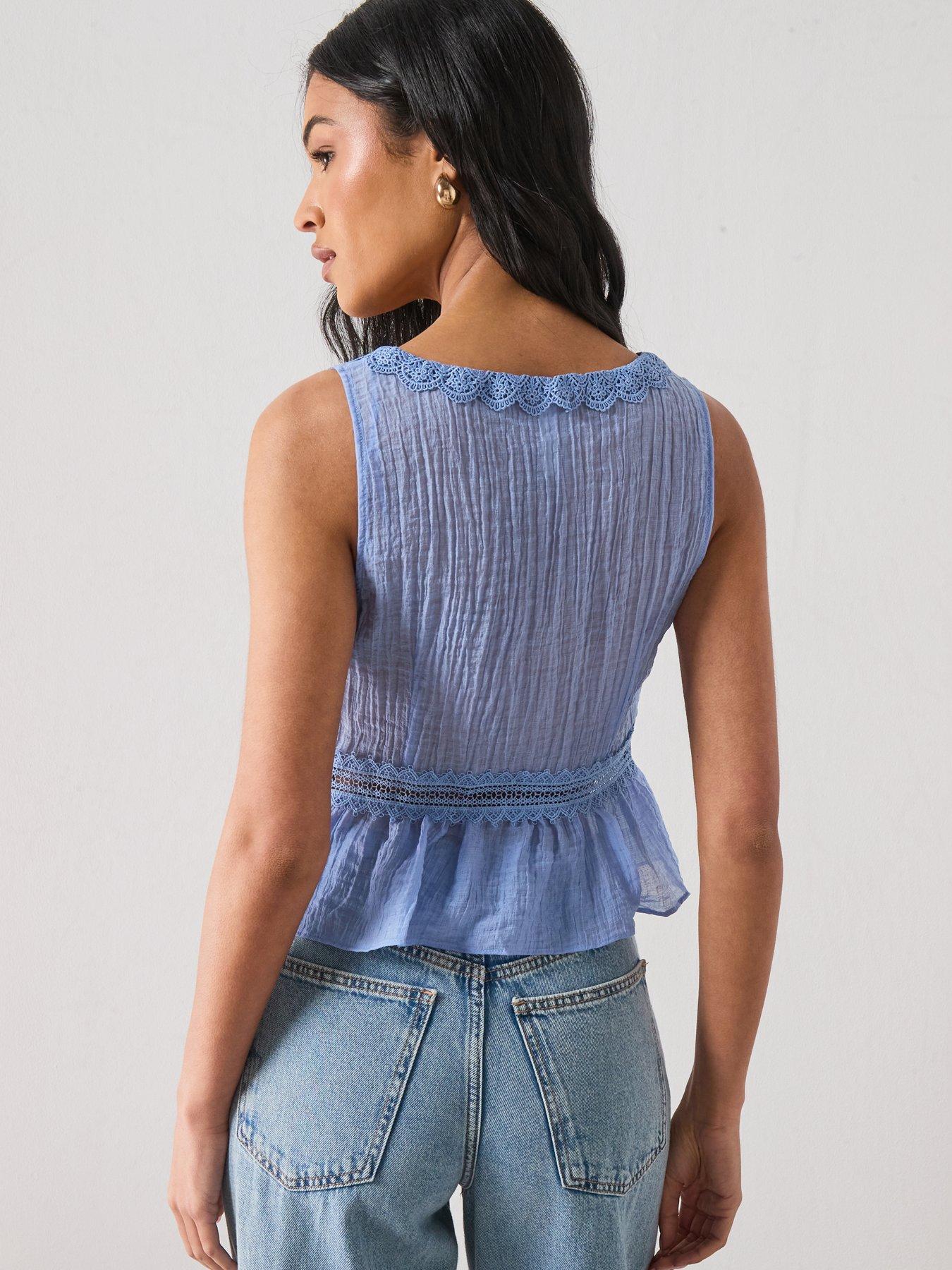 Image 2 of 6 of Mango Top Elena - Blue