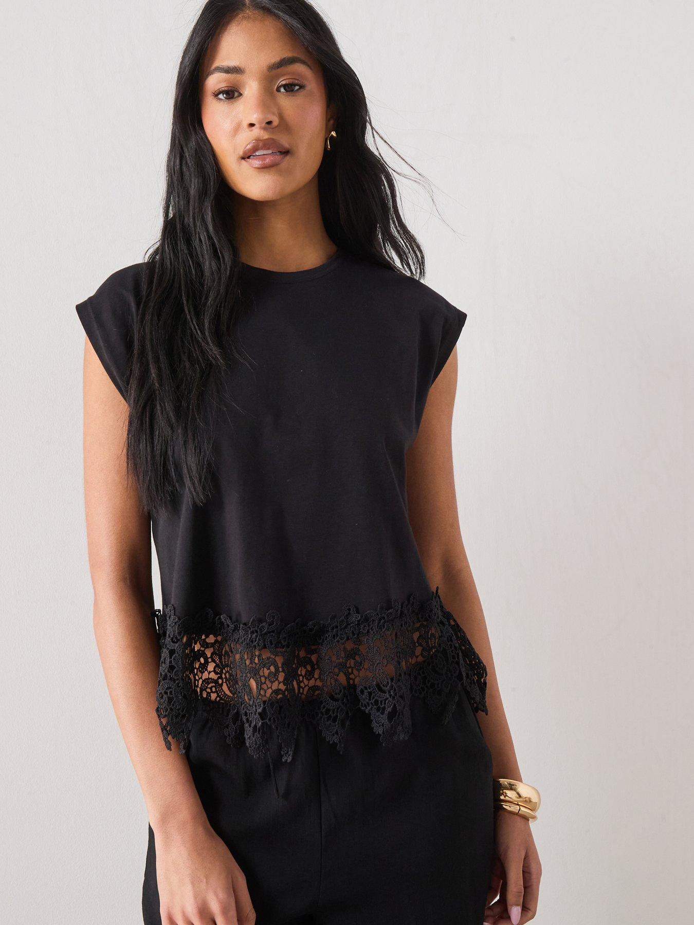Mango T-Shirt Blonde - Black