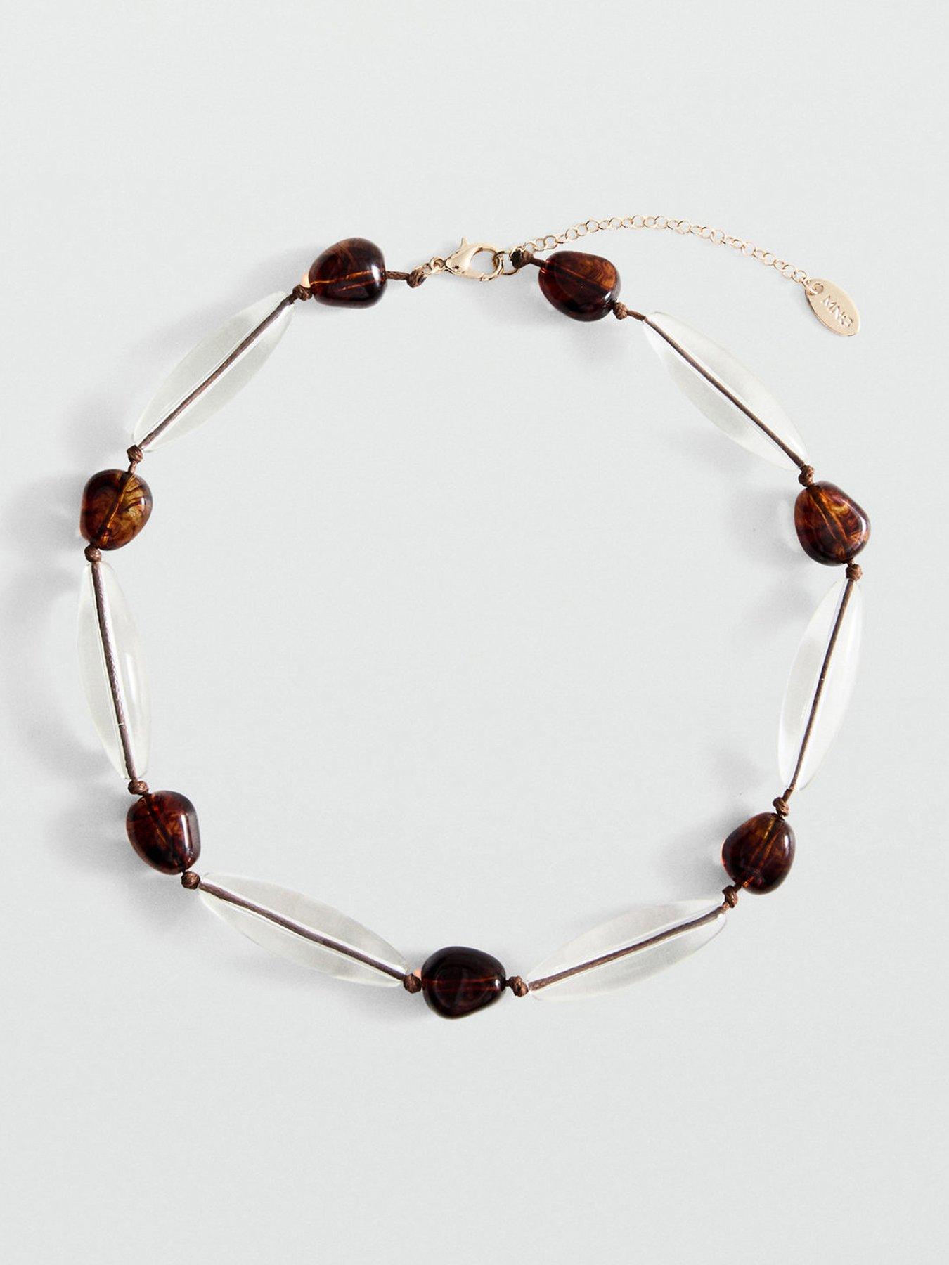 Image 2 of 5 of Mango Mixed Bead Necklace - Gold