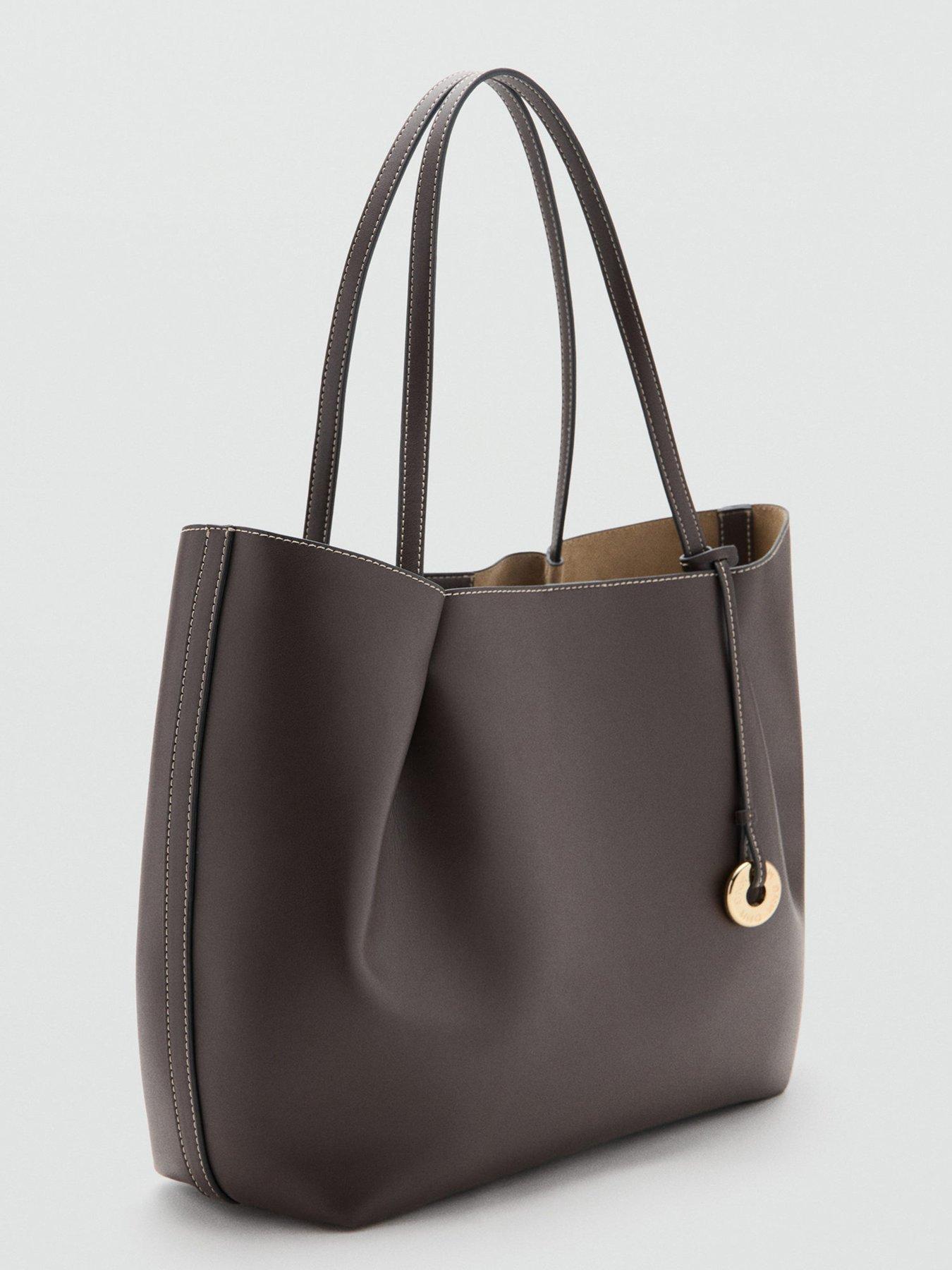 Image 2 of 5 of Mango Isabel Large Shopper Bag - Brown