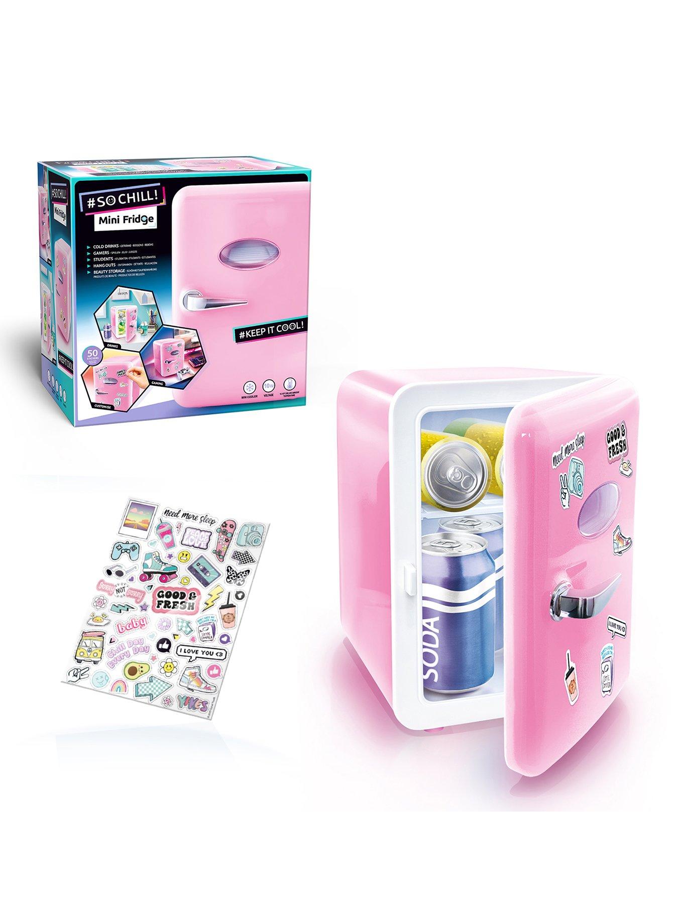 Image 1 of 7 of So Chill Mini Fridge Pastel Pink