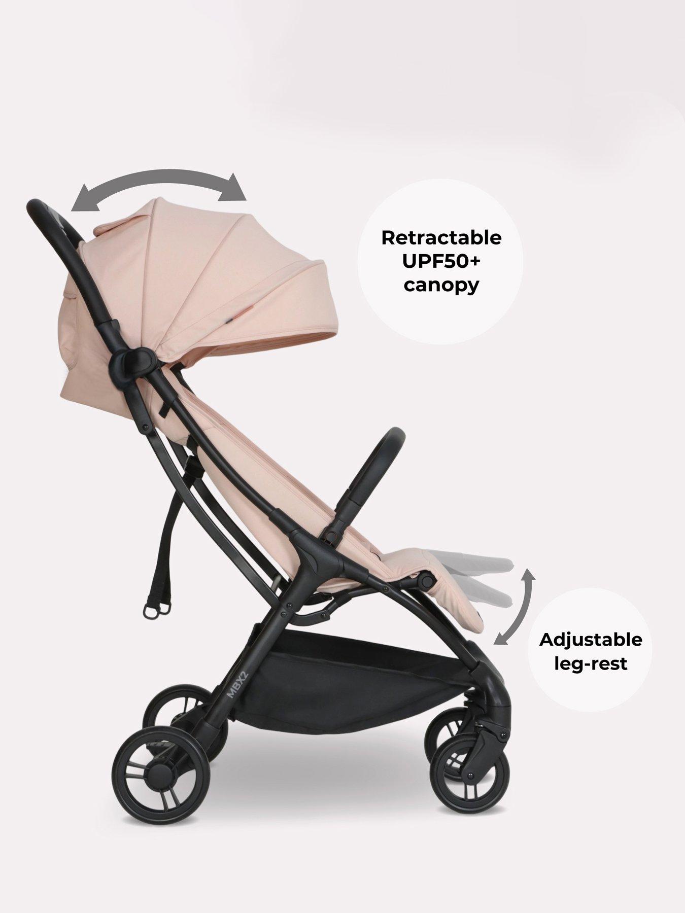 Image 3 of 8 of My Babiie MBX2 Compact Stroller - Blush Pink