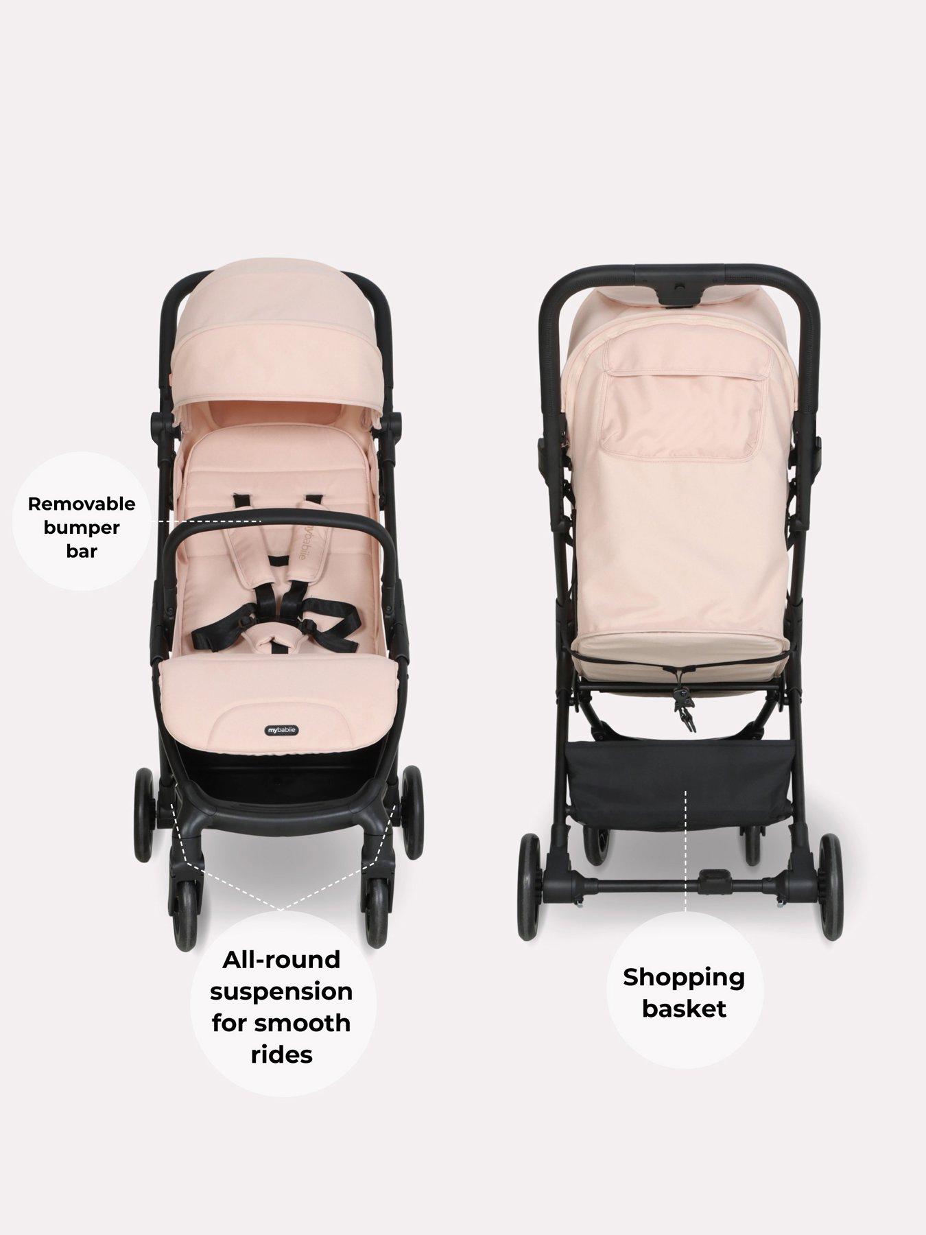 Image 4 of 8 of My Babiie MBX2 Compact Stroller - Blush Pink