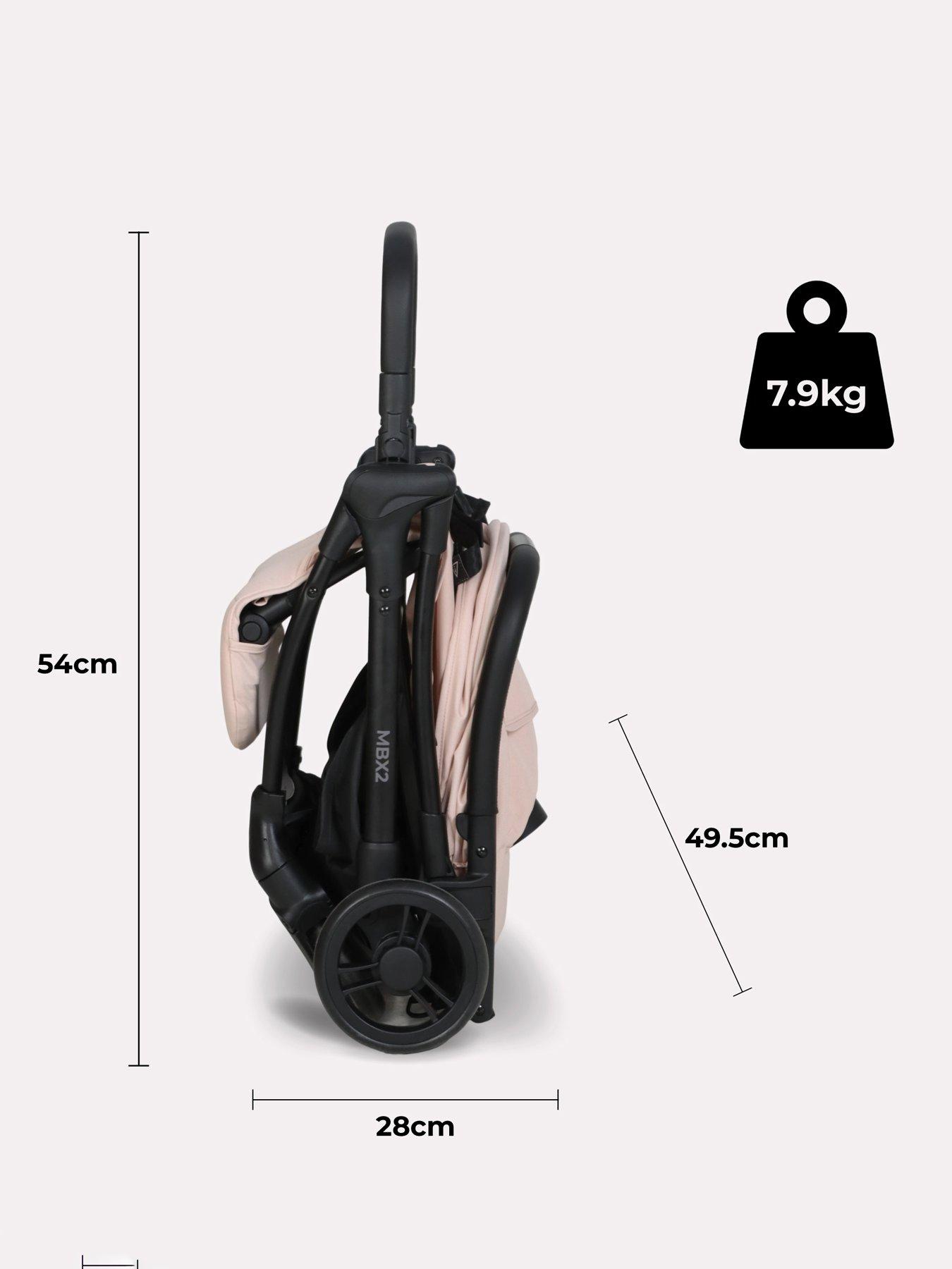 Image 6 of 8 of My Babiie MBX2 Compact Stroller - Blush Pink