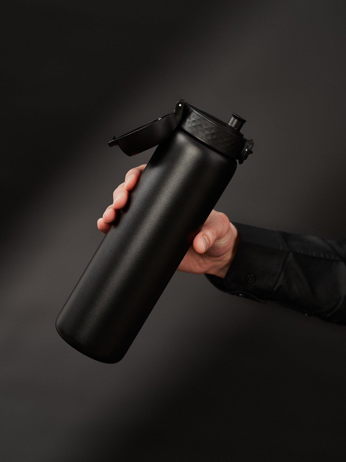 Ion8 Leak Proof 1 Litre Water Bottle, Vacuum Insulated, Black, 920ml (30oz)