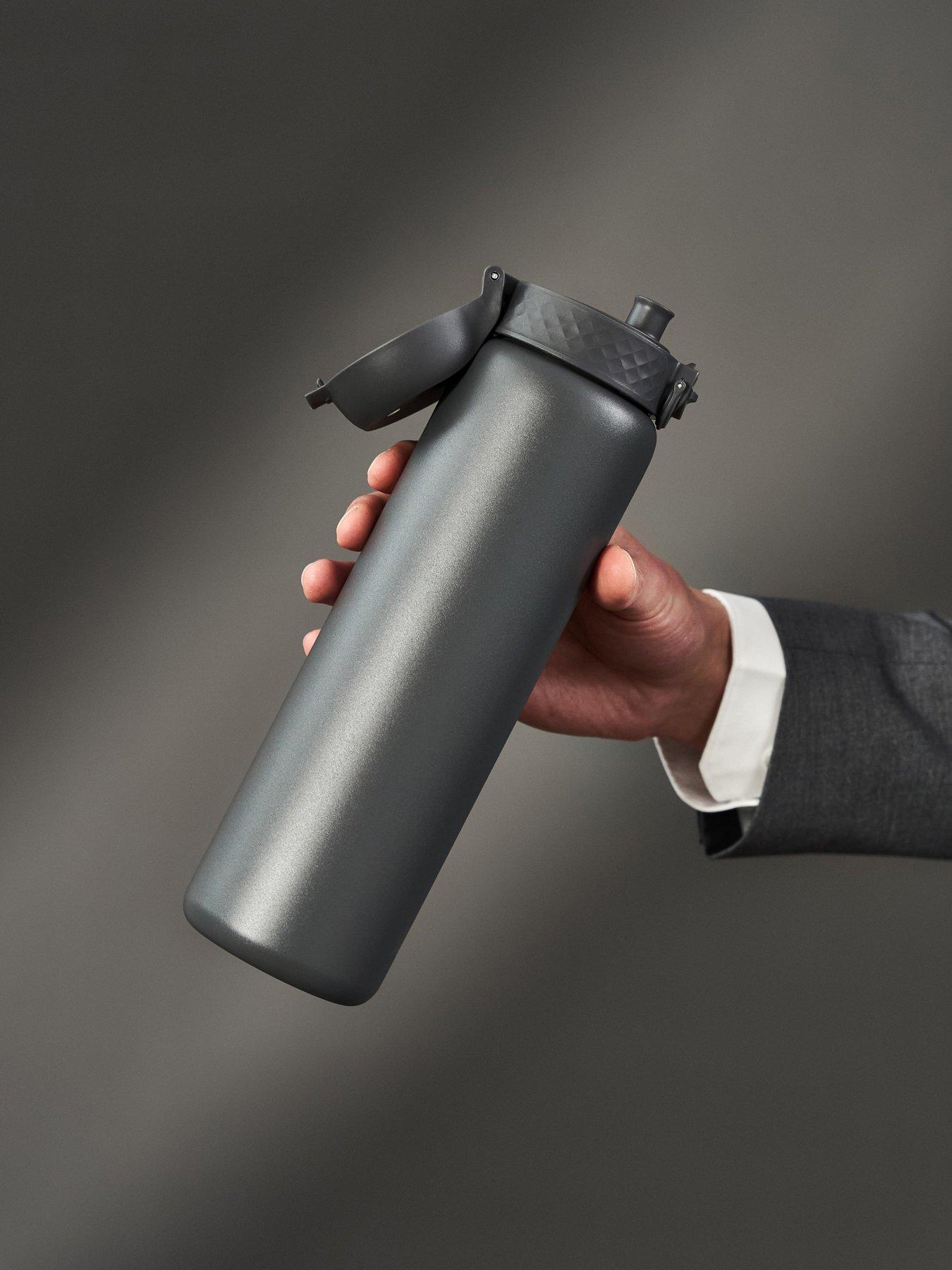 Ion8 Leak Proof 1 Litre Water Bottle, Vacuum Insulated, Grey, 920ml (30oz)