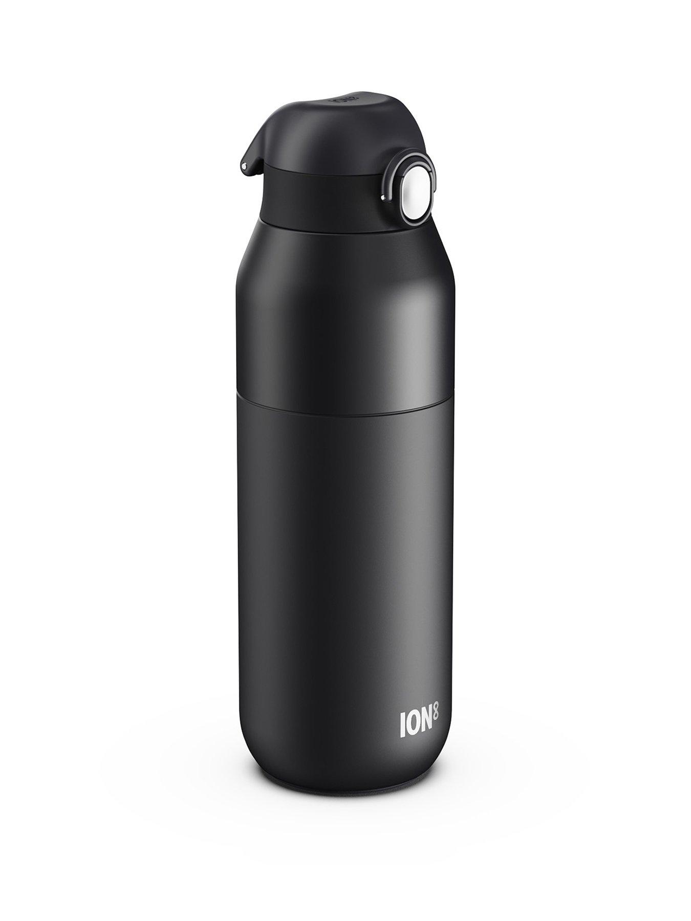 Ion8 Revive Insulated Steel Water Bottle, Dual Tone, Panther, 720ml / 24oz