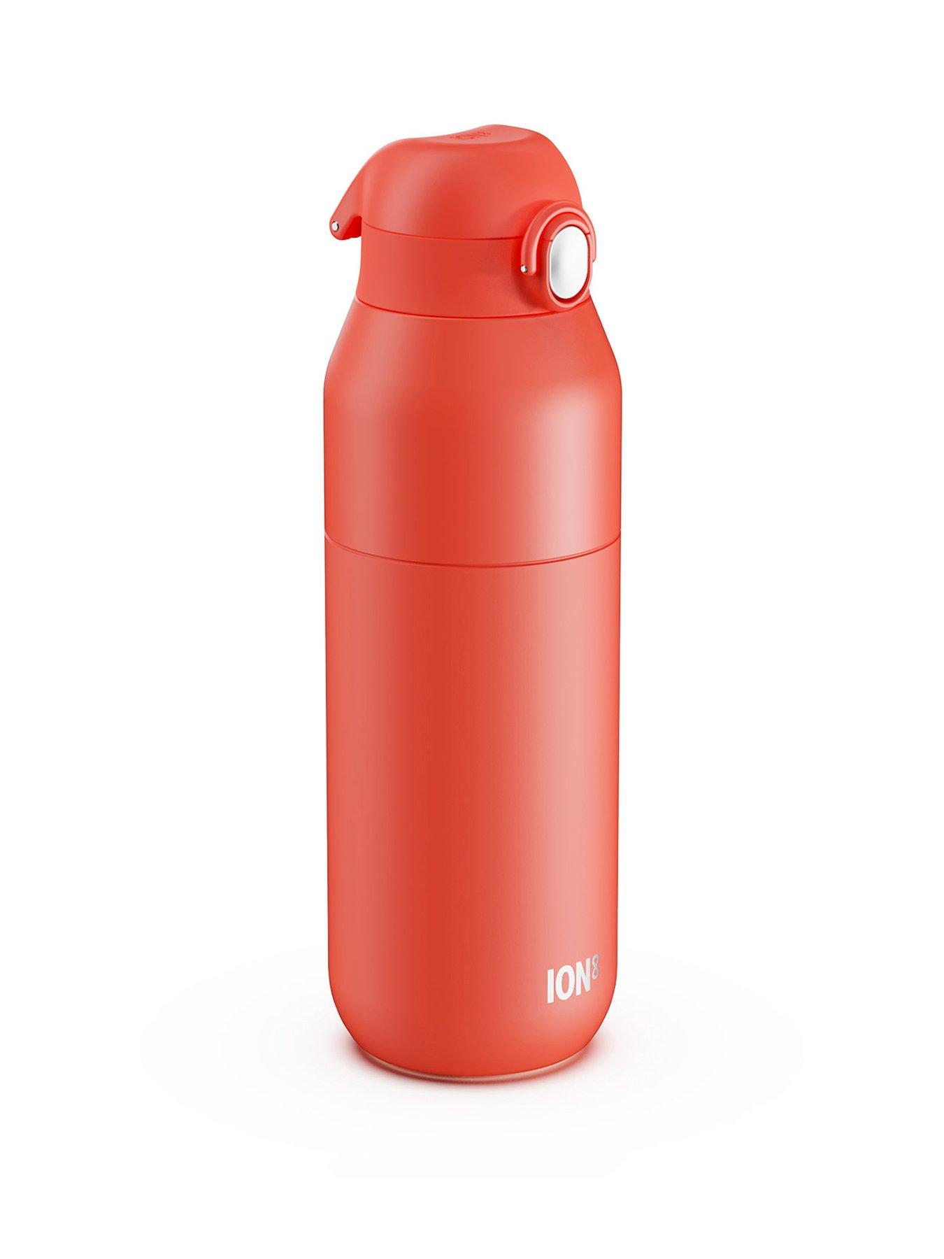 Ion8 Revive Insulated Steel Water Bottle, Dual Tone, Coral, 720ml / 24oz