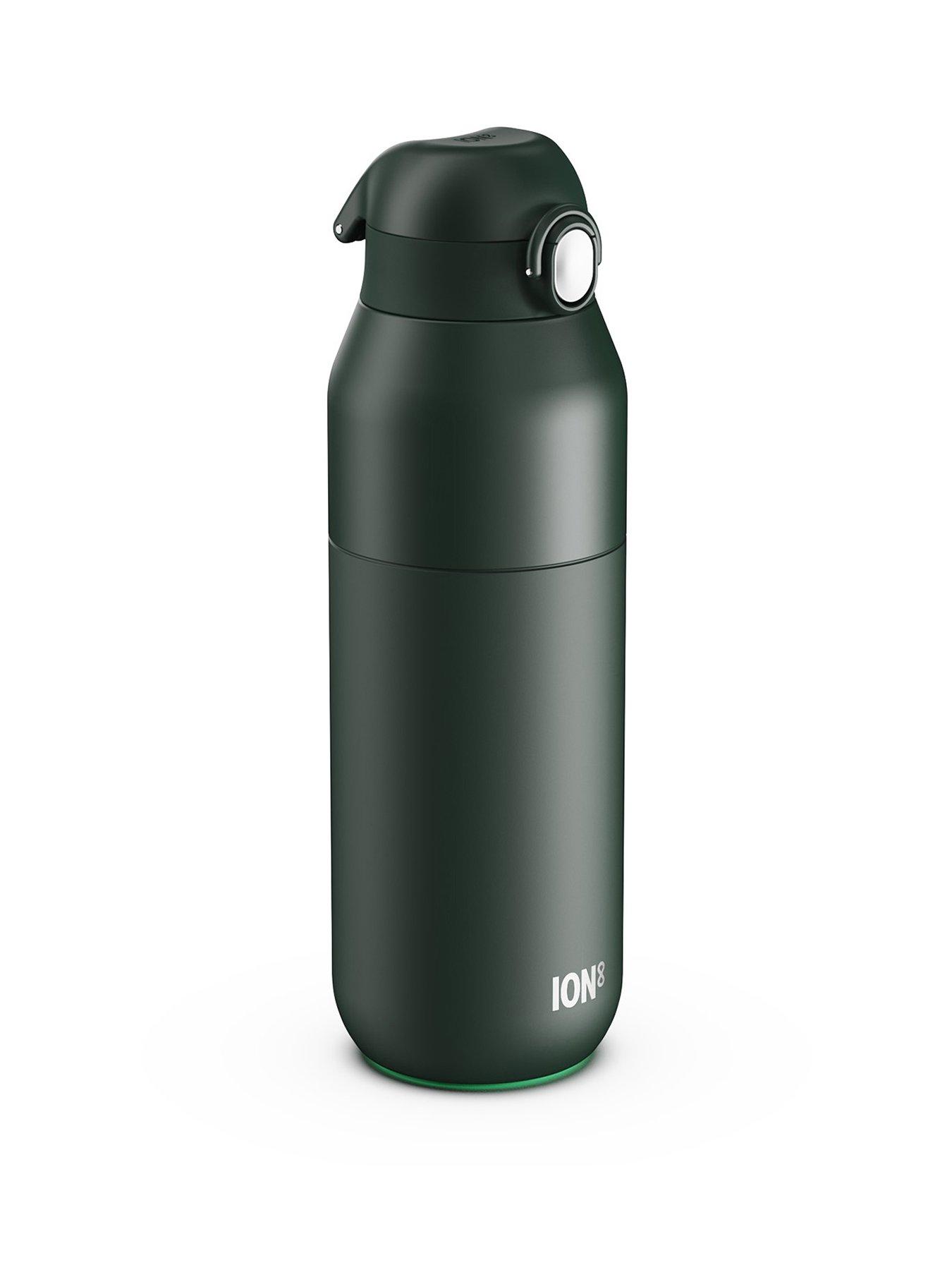 Ion8 Revive Insulated Steel Water Bottle, Dual Tone, Forest, 720ml / 24oz